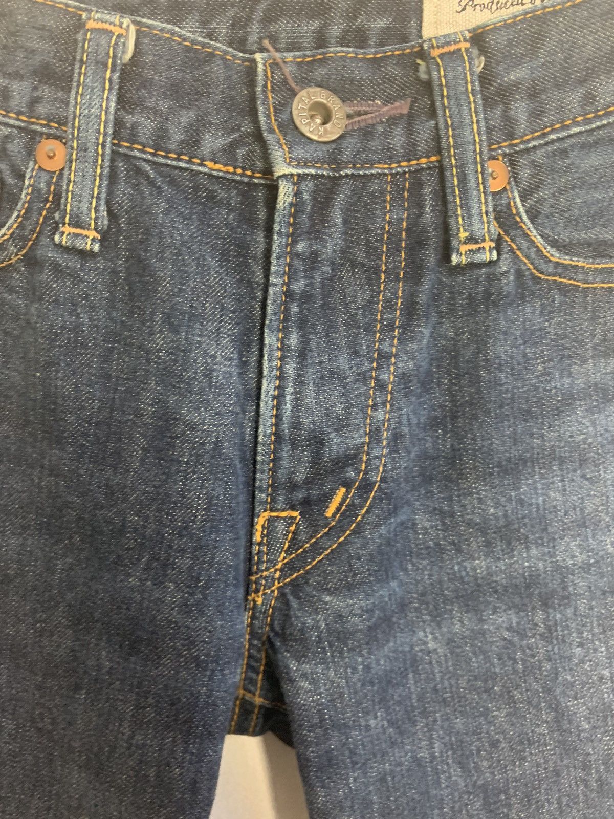 Japanese Brand Rare Kapital Okayama Slim Fit Indigo Denim Jeans Size 29" - 6 Thumbnail