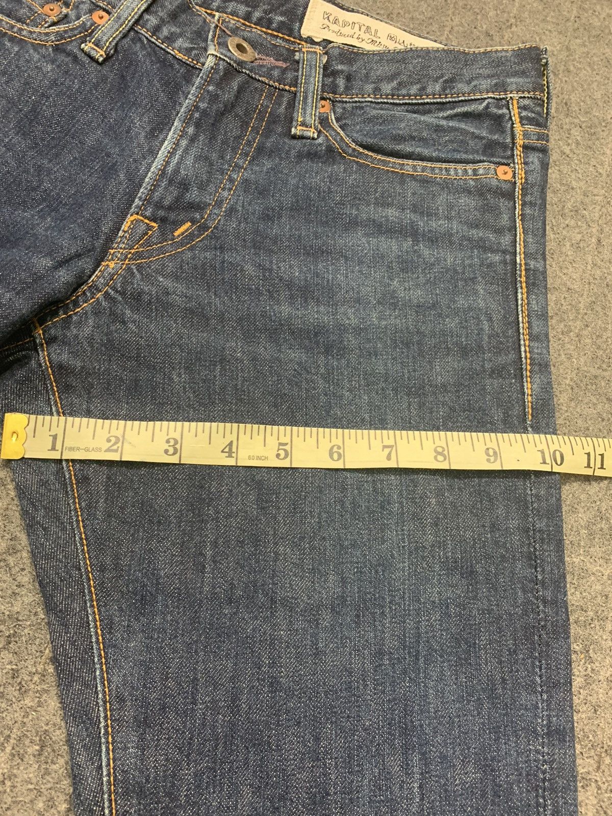 Japanese Brand Rare Kapital Okayama Slim Fit Indigo Denim Jeans Size 29" - 12 Thumbnail