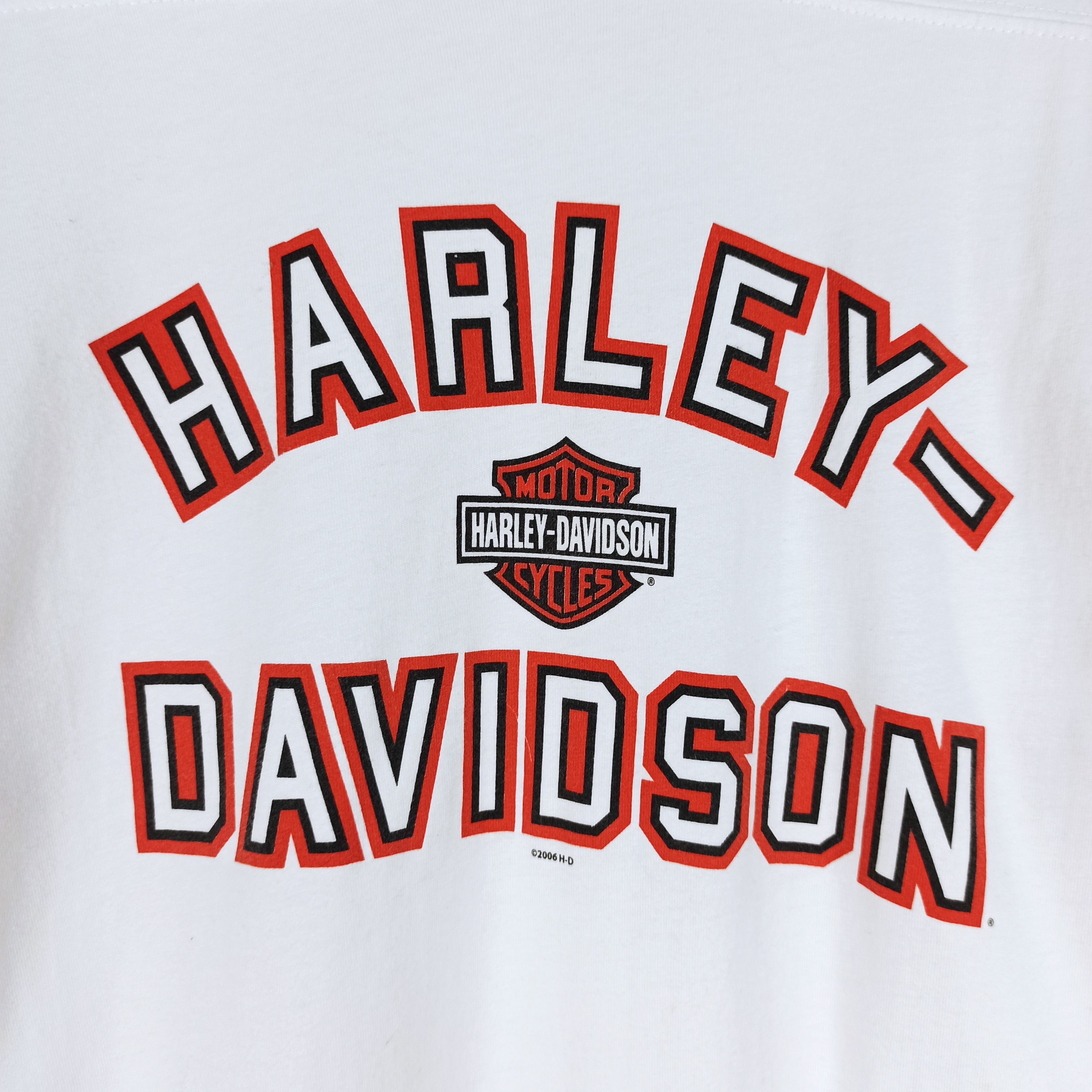 Harley Davidson Vintage 00's Harley Davidson Long Sleeve V-Neck Big Logo Size US M / EU 48-50 / 2 - 3 Thumbnail