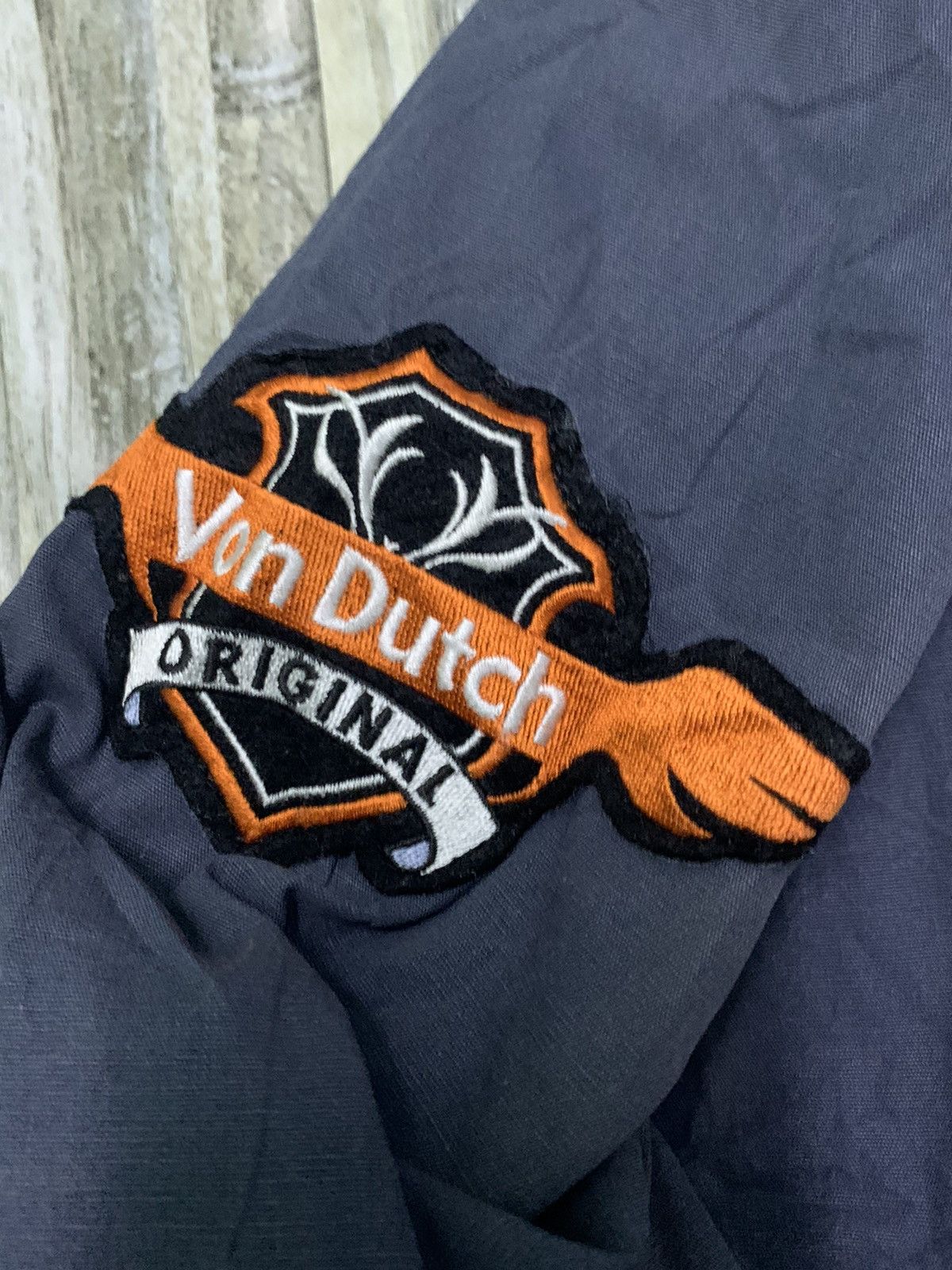 Von Dutch Nice Von Dutch Motorcycle Club Embroidery Spellout Jacket Size US M / EU 48-50 / 2 - 6 Thumbnail