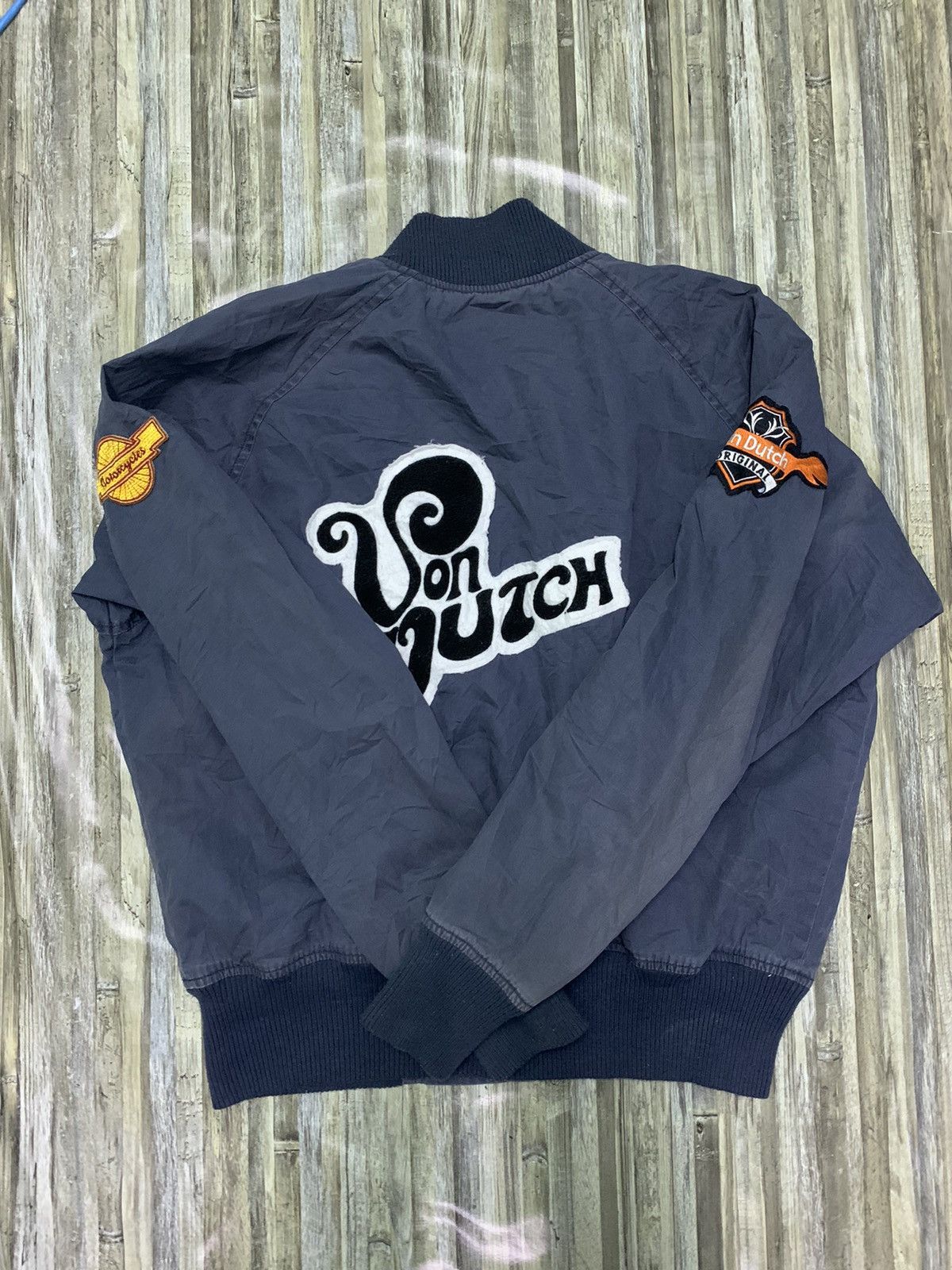 Von Dutch Nice Von Dutch Motorcycle Club Embroidery Spellout Jacket Size US M / EU 48-50 / 2 - 7 Thumbnail