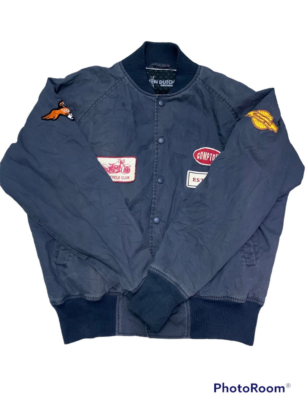 Von Dutch Nice Von Dutch Motorcycle Club Embroidery Spellout Jacket Size US M / EU 48-50 / 2 - 2 Thumbnail