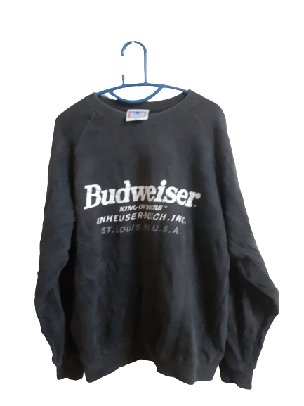 Budweiser Vintage Spellout Budweiser Sweatshirt Size US L / EU 52-54 / 3 - 1 Thumbnail