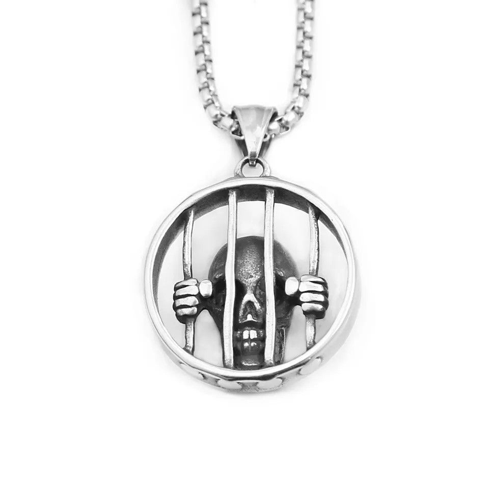 Jewelry Cage Skulls Pendant Necklace Size ONE SIZE - 2 Thumbnail