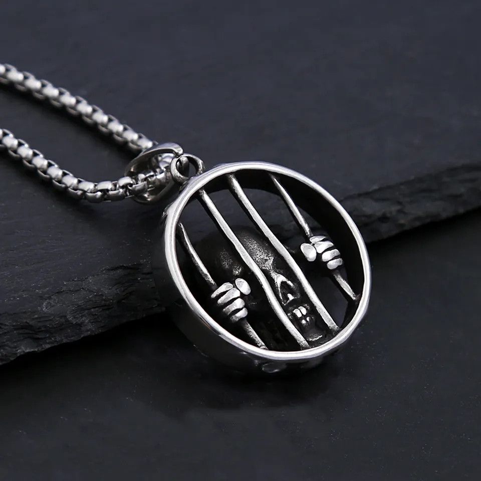 Jewelry Cage Skulls Pendant Necklace Size ONE SIZE - 5 Thumbnail