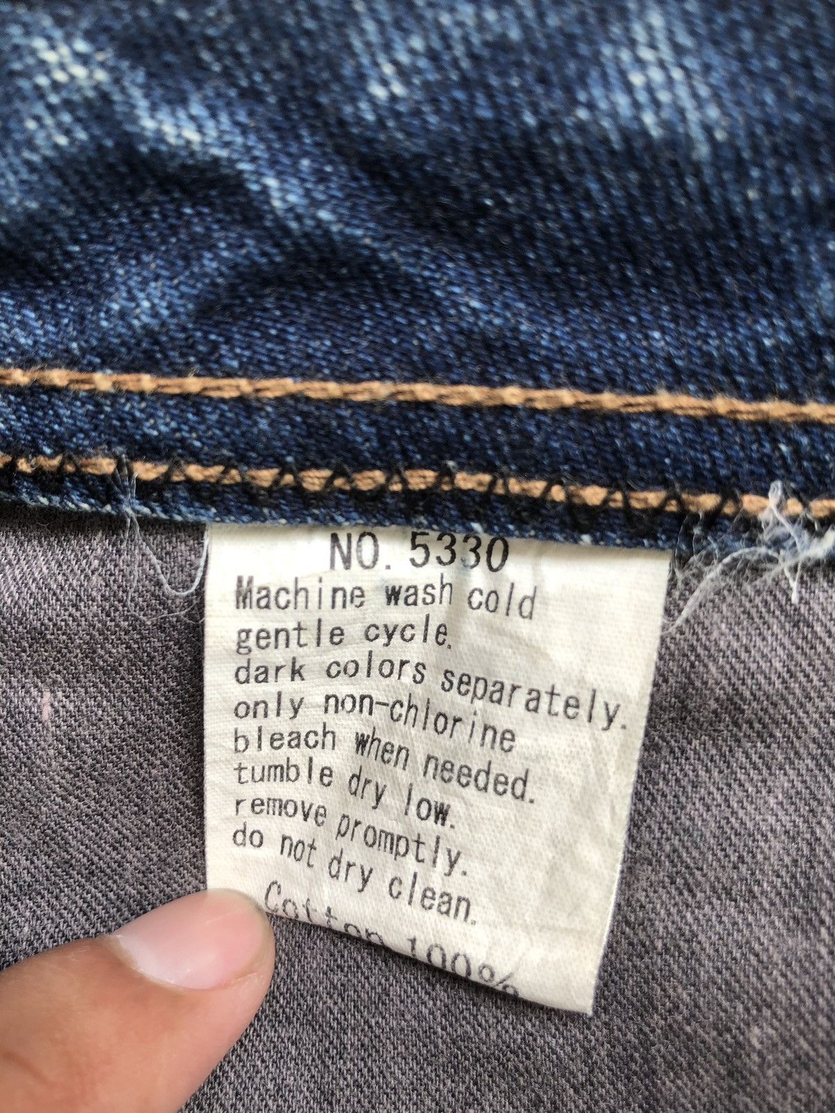 Japanese Brand Rare Paranoid Flared Jeans Boro Jeans style Patchwork Jeans Size US 31 - 15 Thumbnail