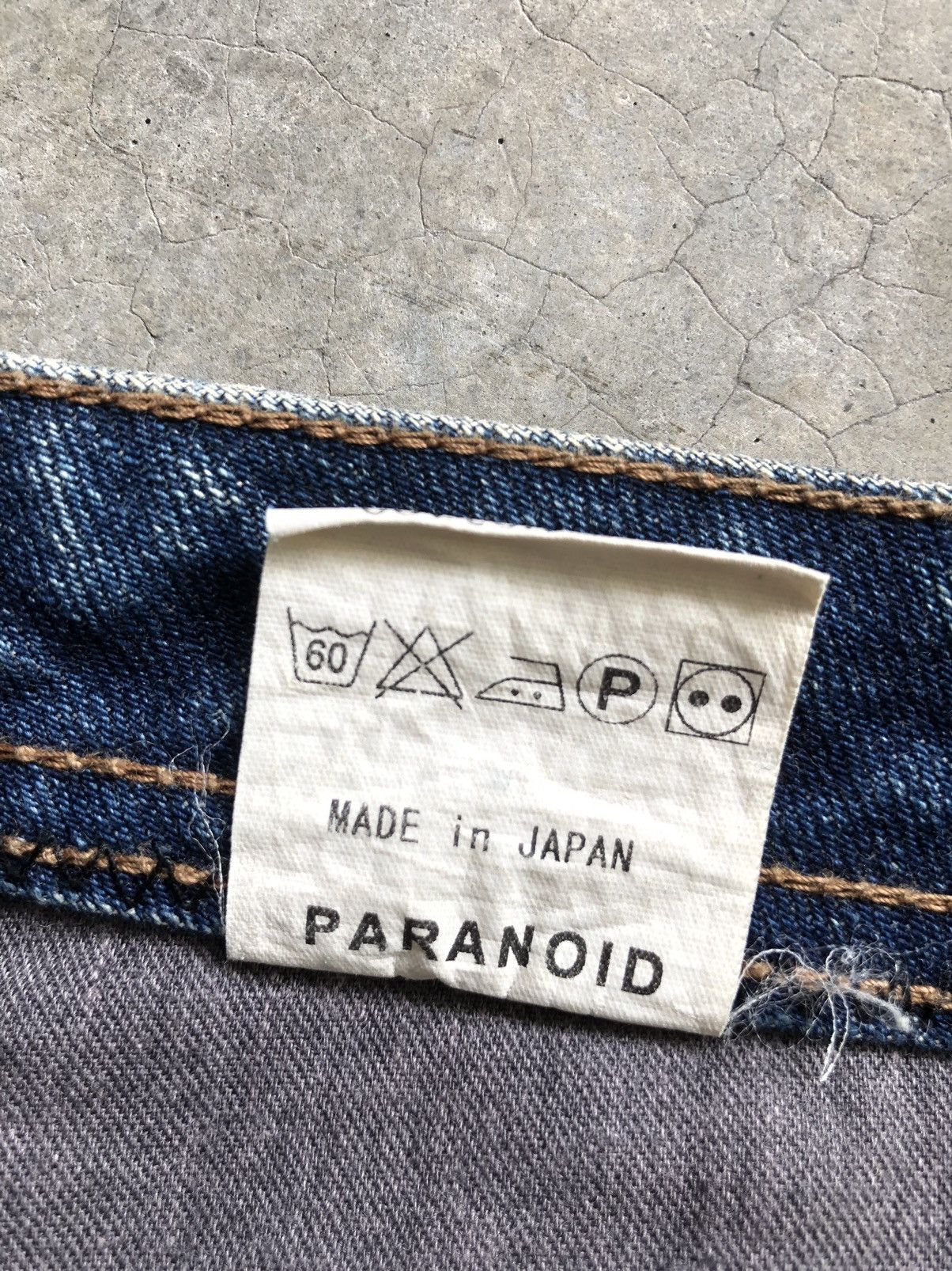 Japanese Brand Rare Paranoid Flared Jeans Boro Jeans style Patchwork Jeans Size US 31 - 14 Thumbnail
