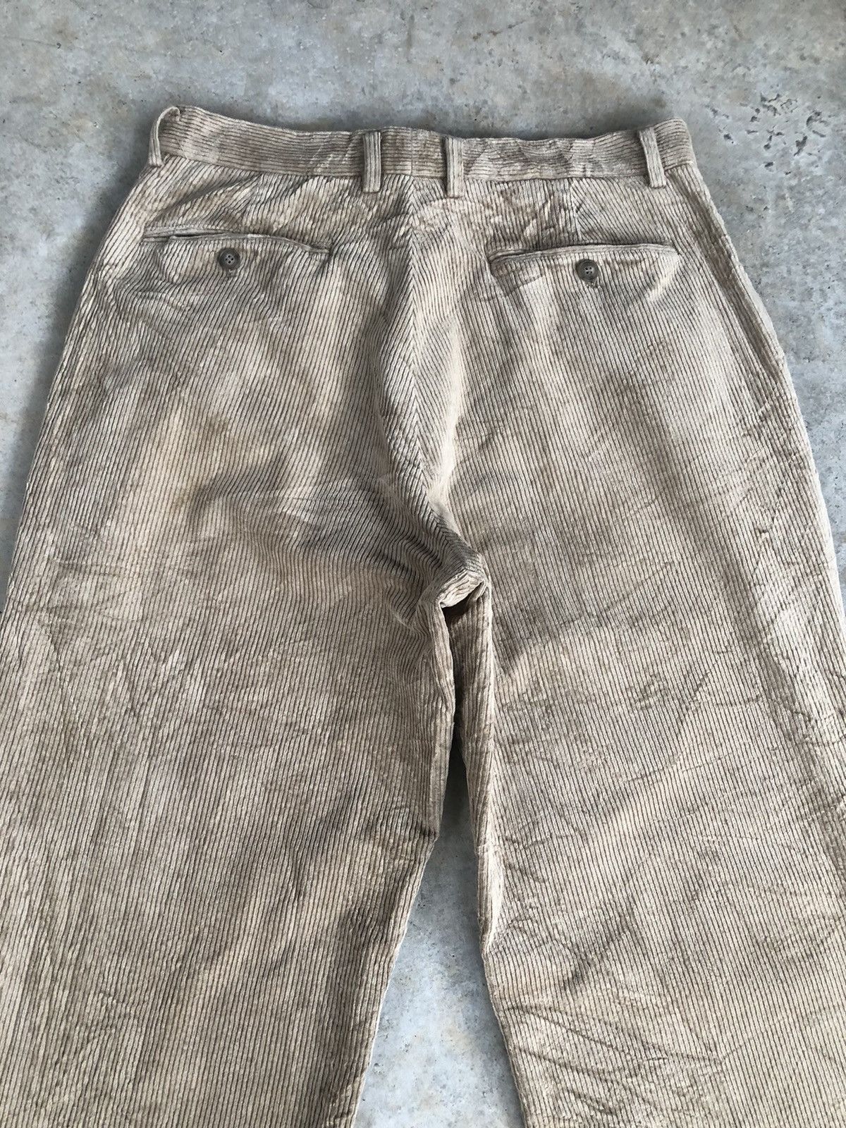 Tom Ford Yves Saint Laurent Pour Homme Corduroy Pants Embroidered Size US 30 / EU 46 - 9 Thumbnail