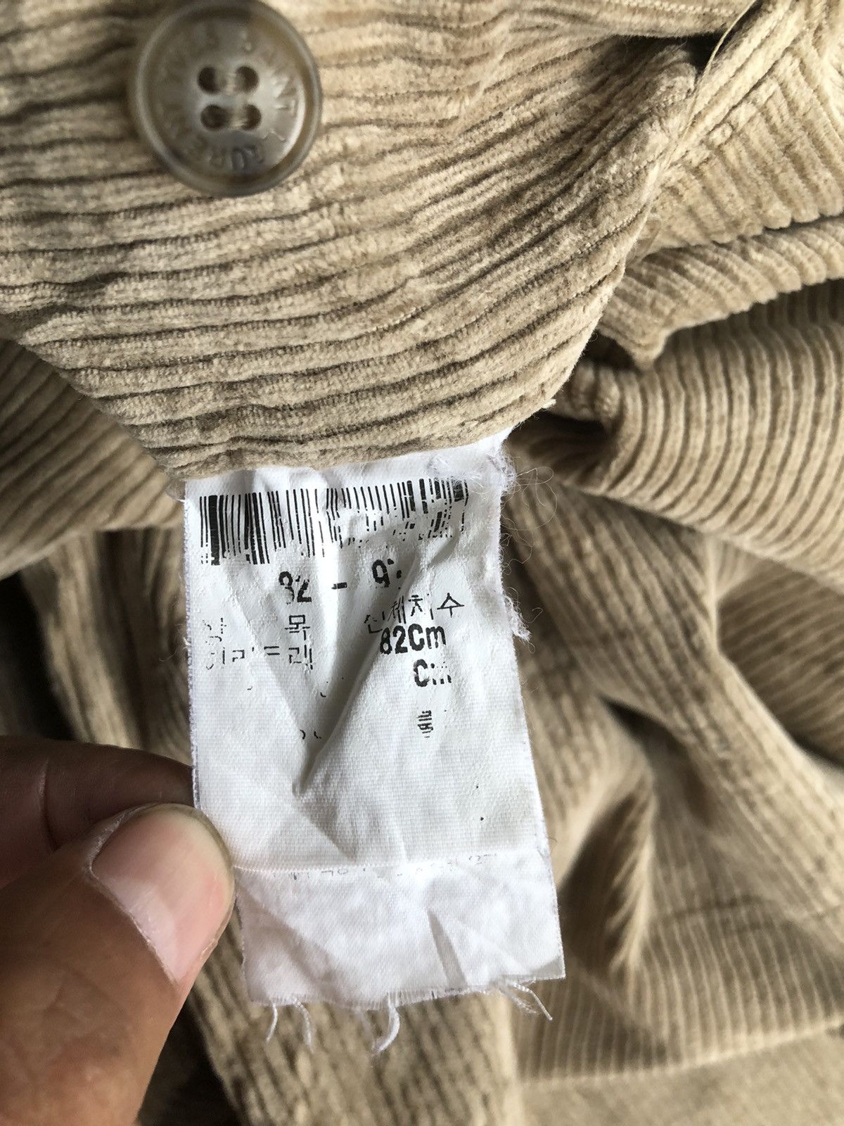 Tom Ford Yves Saint Laurent Pour Homme Corduroy Pants Embroidered Size US 30 / EU 46 - 15 Thumbnail