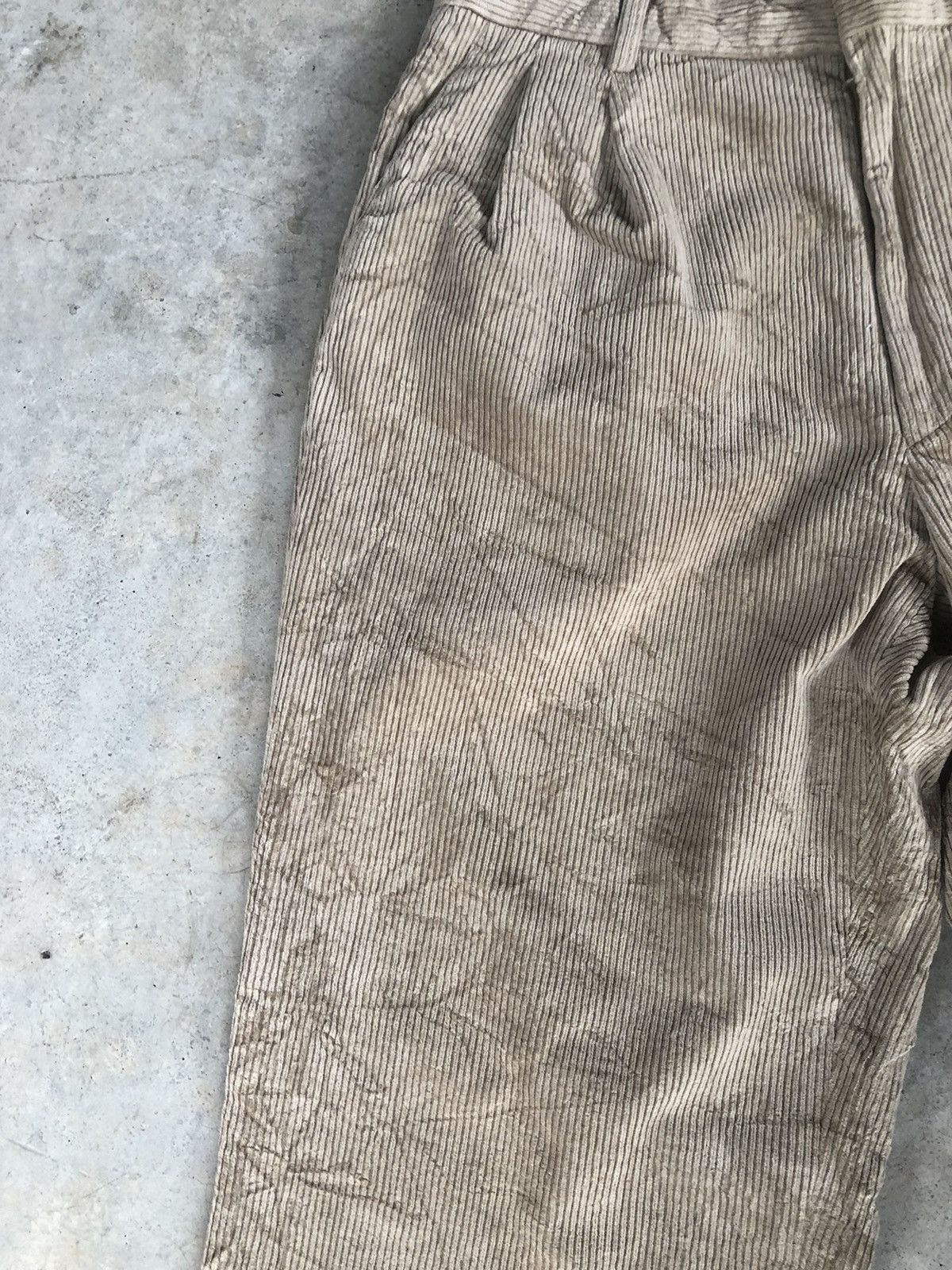 Tom Ford Yves Saint Laurent Pour Homme Corduroy Pants Embroidered Size US 30 / EU 46 - 5 Thumbnail