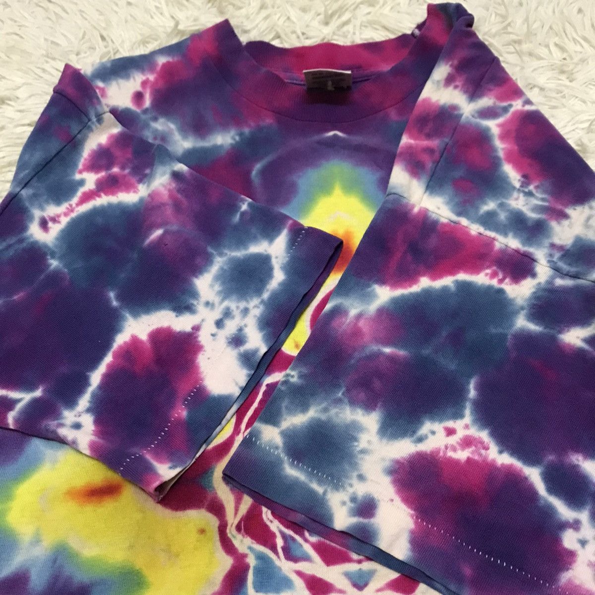 Fruit Of The Loom Rare🔥Vintage 90s tie dye Ron Star Mondala Tshirt Size US L / EU 52-54 / 3 - 11 Thumbnail