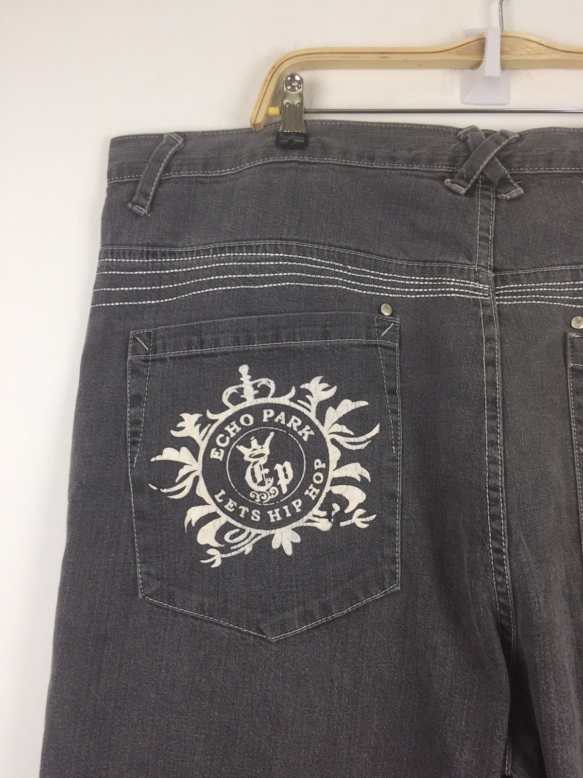 JNCO Vintage 90s Echo park lets Hip Hop Jnco style Size US 44 / EU 60 - 6 Thumbnail