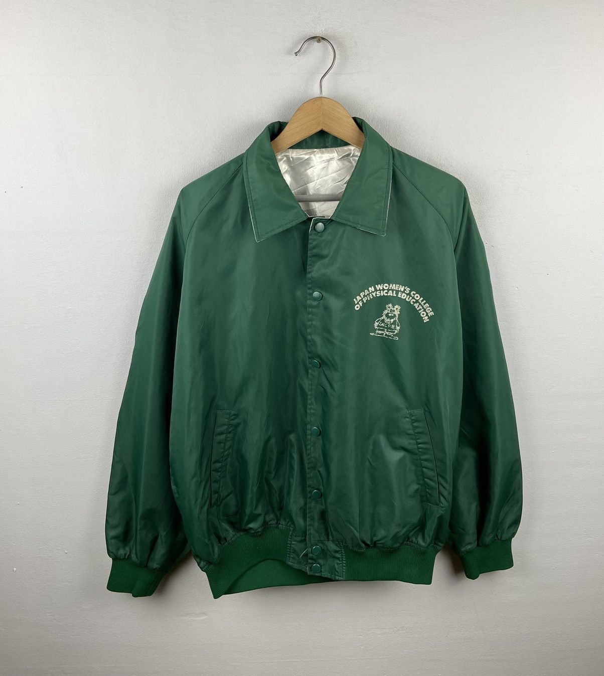 Japanese Brand × Vintage Vintage Japanese Brand Japan College Bomber Coach Jacket Size US L / EU 52-54 / 3 - 2 Thumbnail
