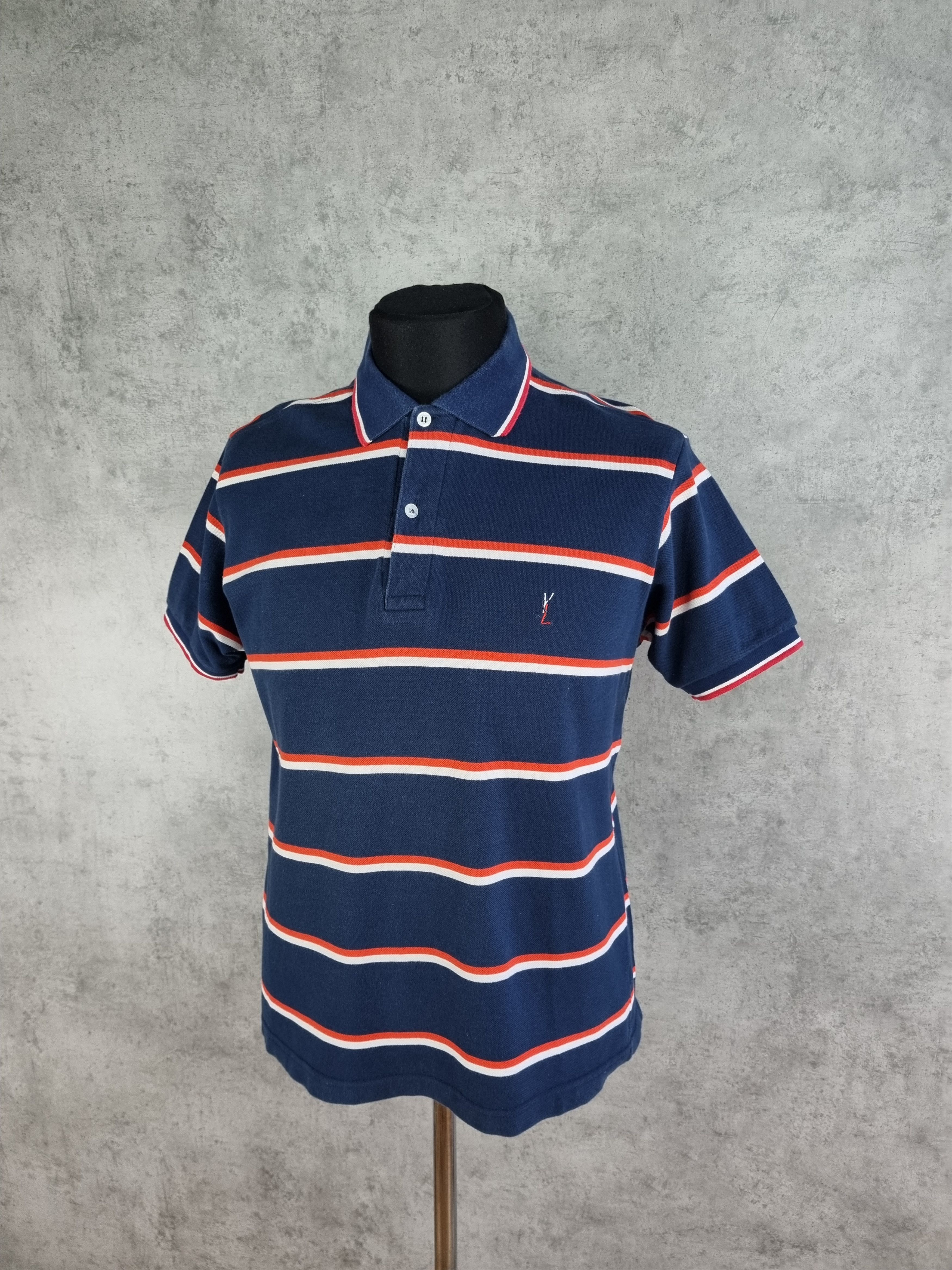 Yves Saint Laurent 90s YSL Yves Saint Laurent Vintage Polo Stripes tee shirt Size US M / EU 48-50 / 2 - 19 Thumbnail