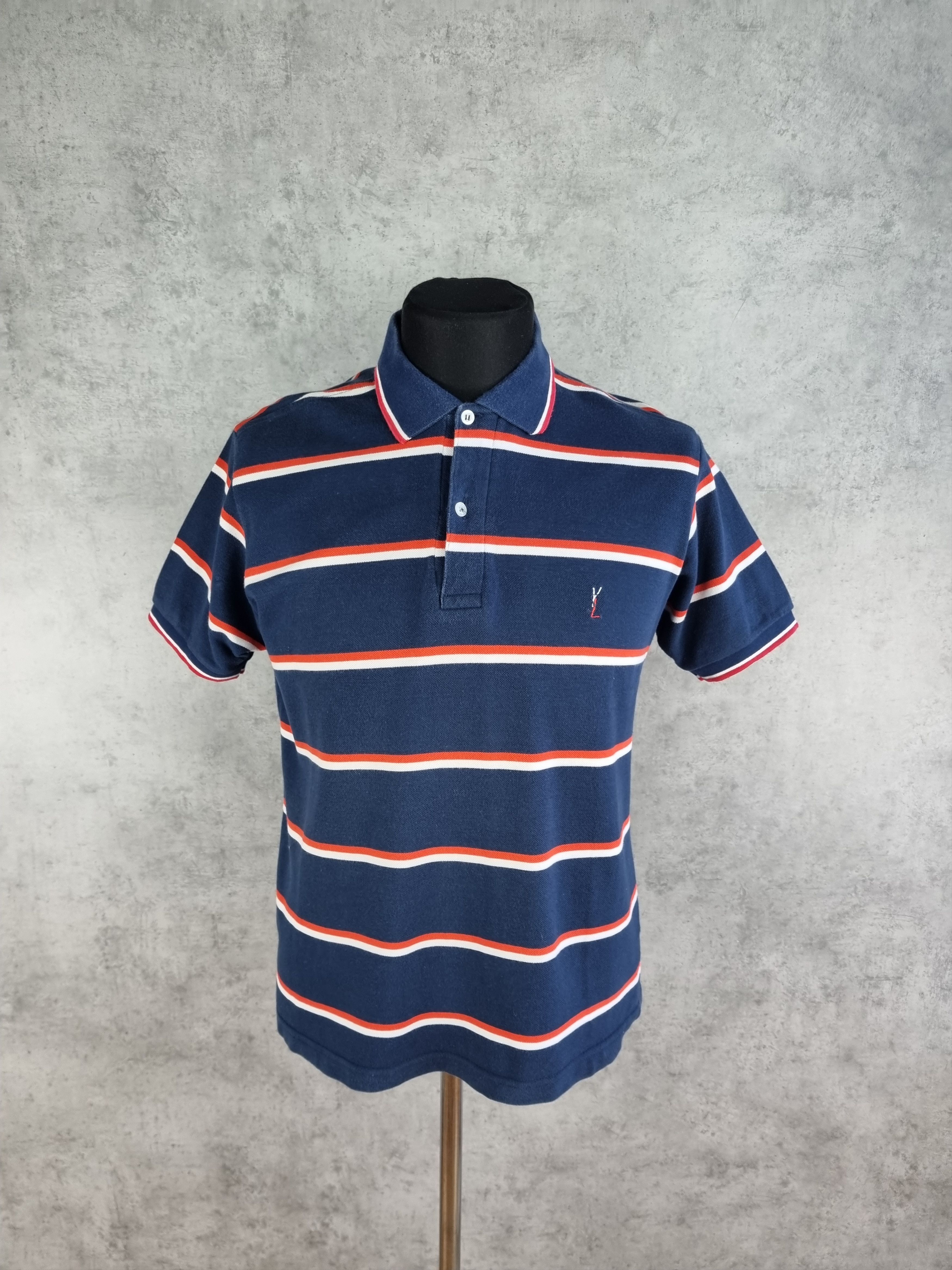 Yves Saint Laurent 90s YSL Yves Saint Laurent Vintage Polo Stripes tee shirt Size US M / EU 48-50 / 2 - 6 Thumbnail