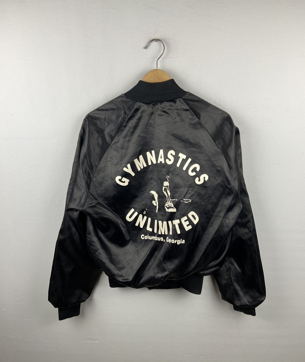 Vintage 80s Gymnasitic Unlimited Columbus Bomber Jacket