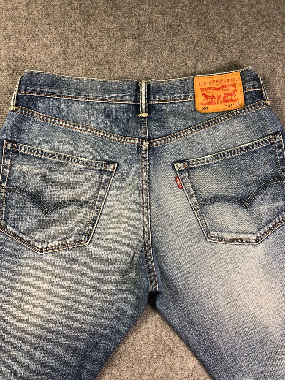 Levi's Wash Blue Levis 503 Denim Jeans 34x27 Size US 34 / EU 50 - 11 Thumbnail
