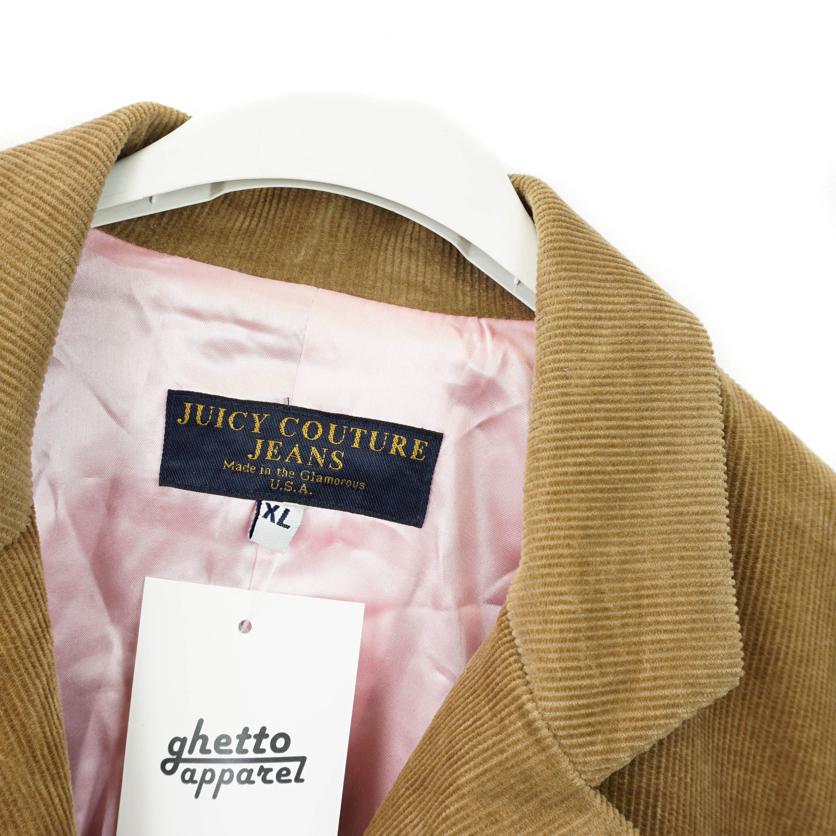 Juicy Couture Beige Essential Corduroy Coat Size XL / US 12-14 / IT 48-50 - 2 Thumbnail