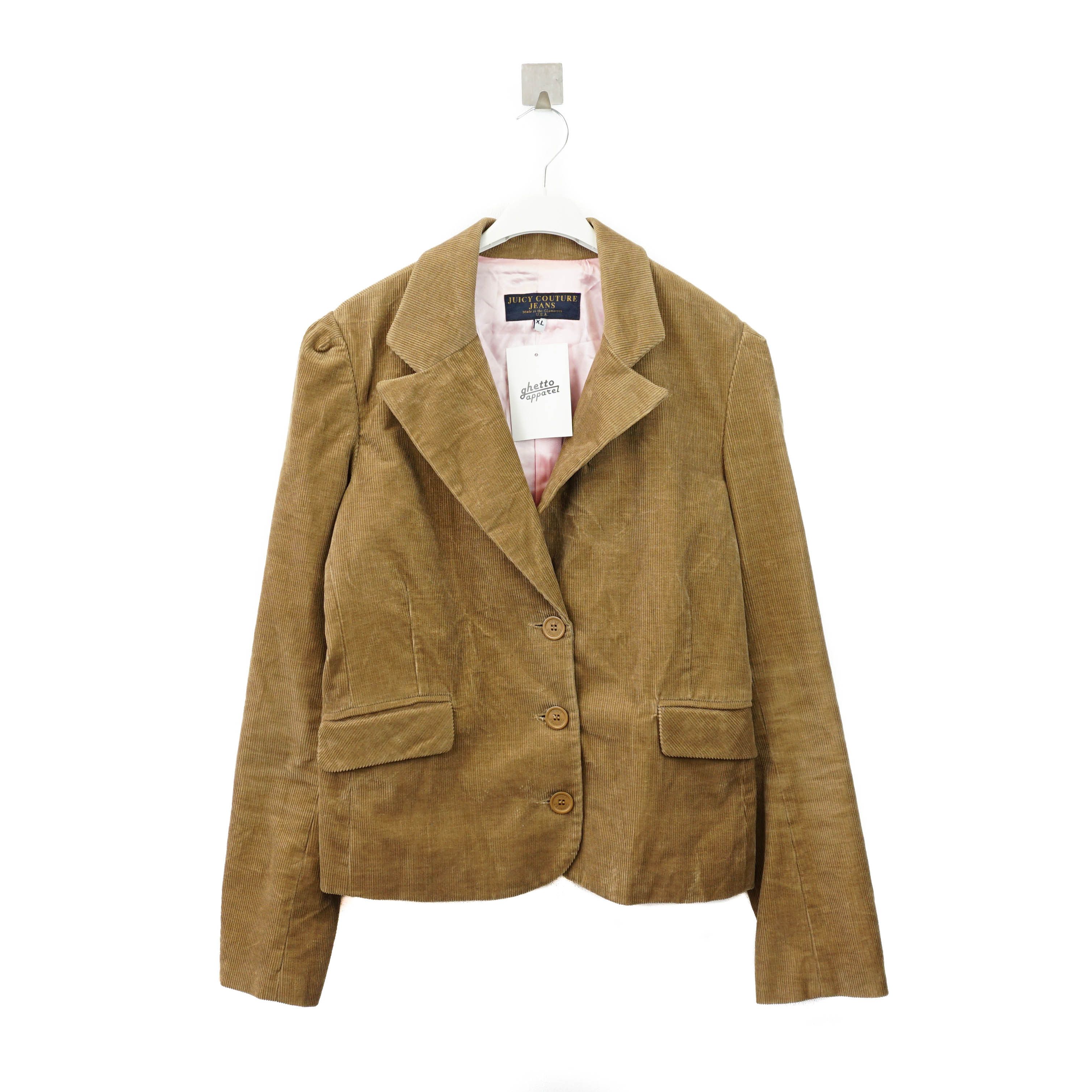 Juicy Couture Beige Essential Corduroy Coat Size XL / US 12-14 / IT 48-50 - 1 Thumbnail