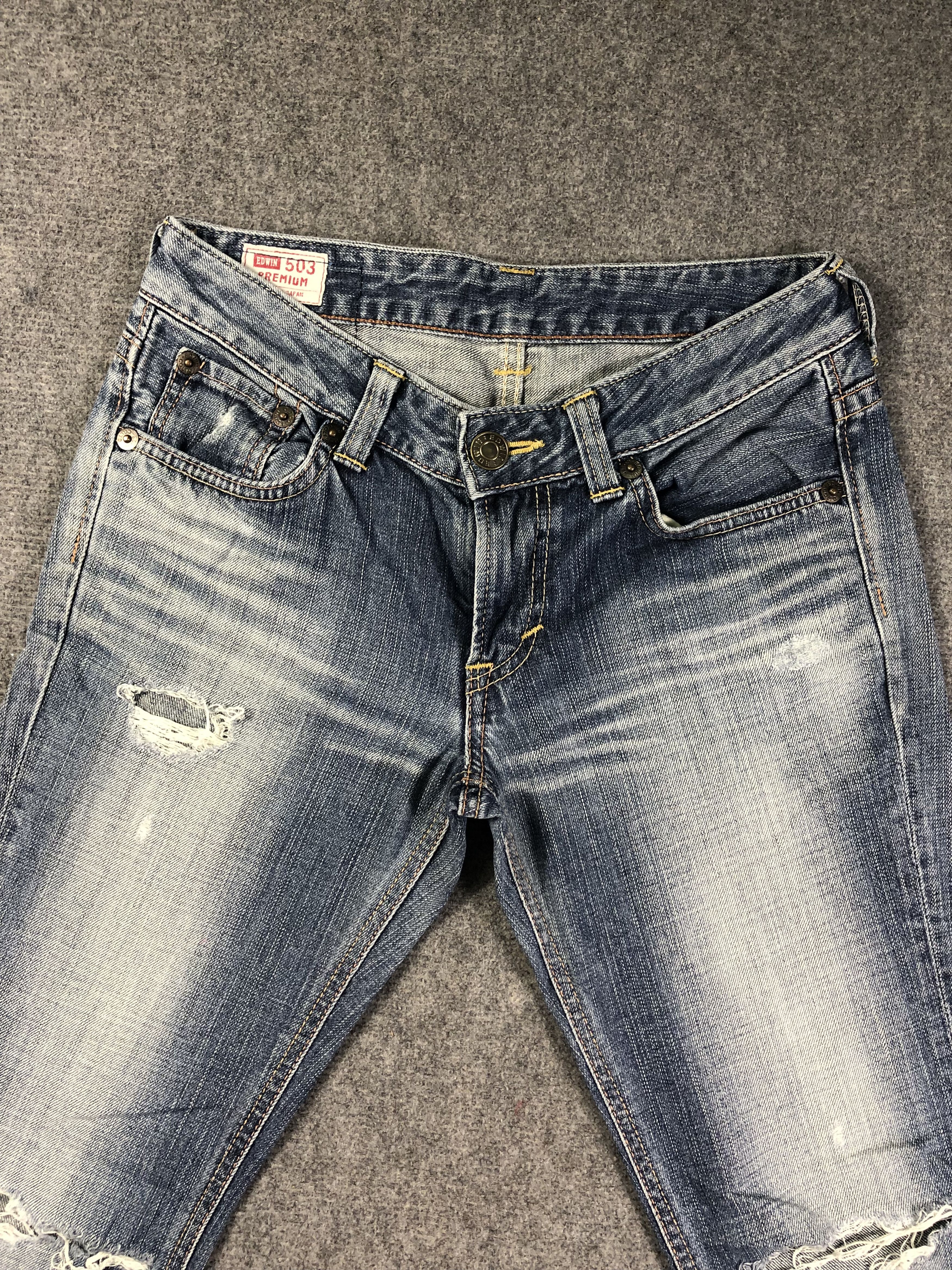 Edwin Wash Blue Edwin Flare Denim Jeans 30x29.5 Size 30" / US 8 / IT 44 - 2 Thumbnail