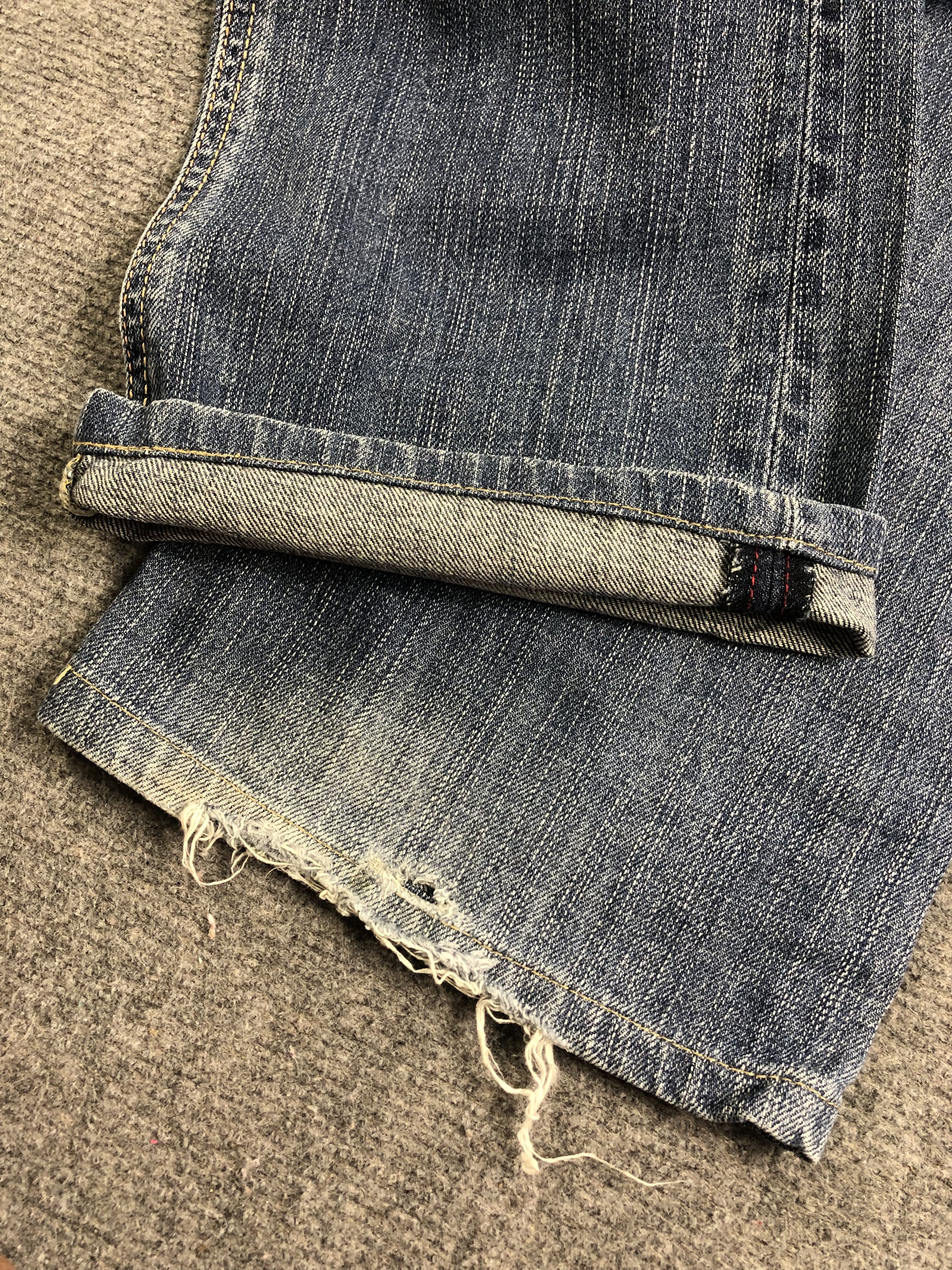Edwin Wash Blue Edwin Flare Denim Jeans 30x29.5 Size 30" / US 8 / IT 44 - 14 Thumbnail