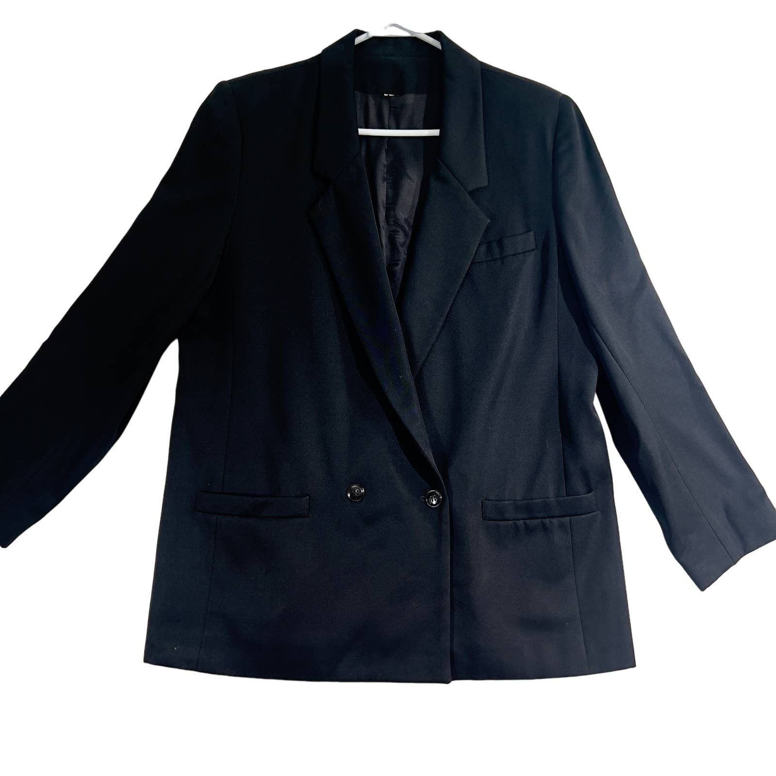 Oleg Cassini Oleg Cassini Blazer Single Button Double BreastBlack Pockets Grailed