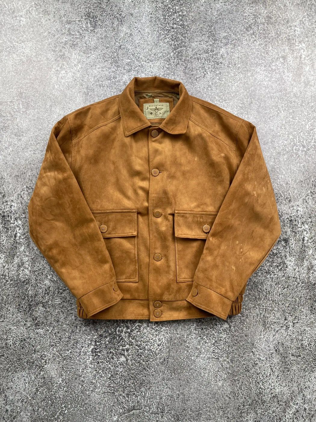 image of Archival Clothing x Avant Garde Aviator Vintage Jacket in Brown, Men's (Size Large)