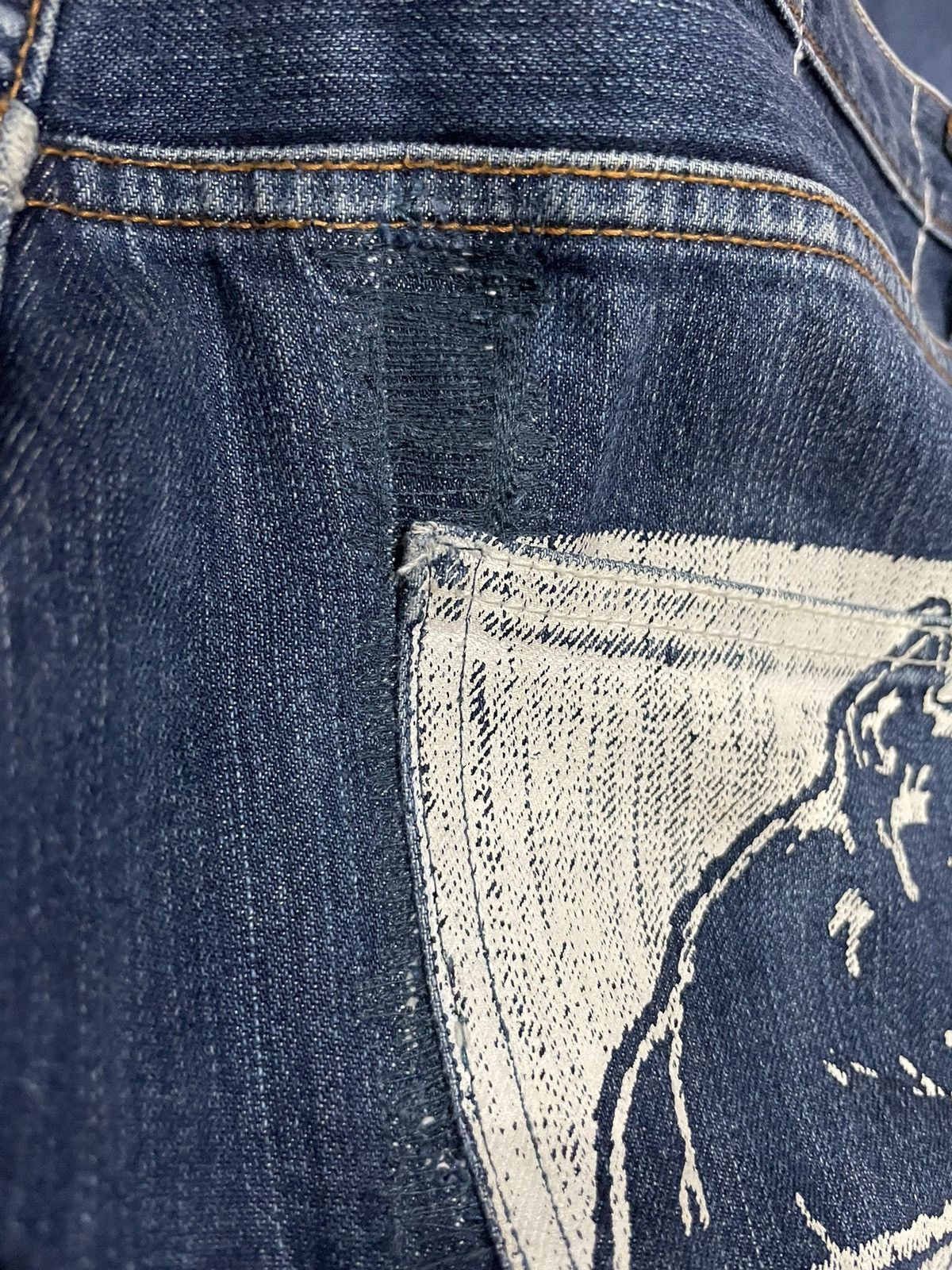 Vintage Vintage X Large Selvedge Distresed Denim Size US 38 / EU 54 - 11 Thumbnail