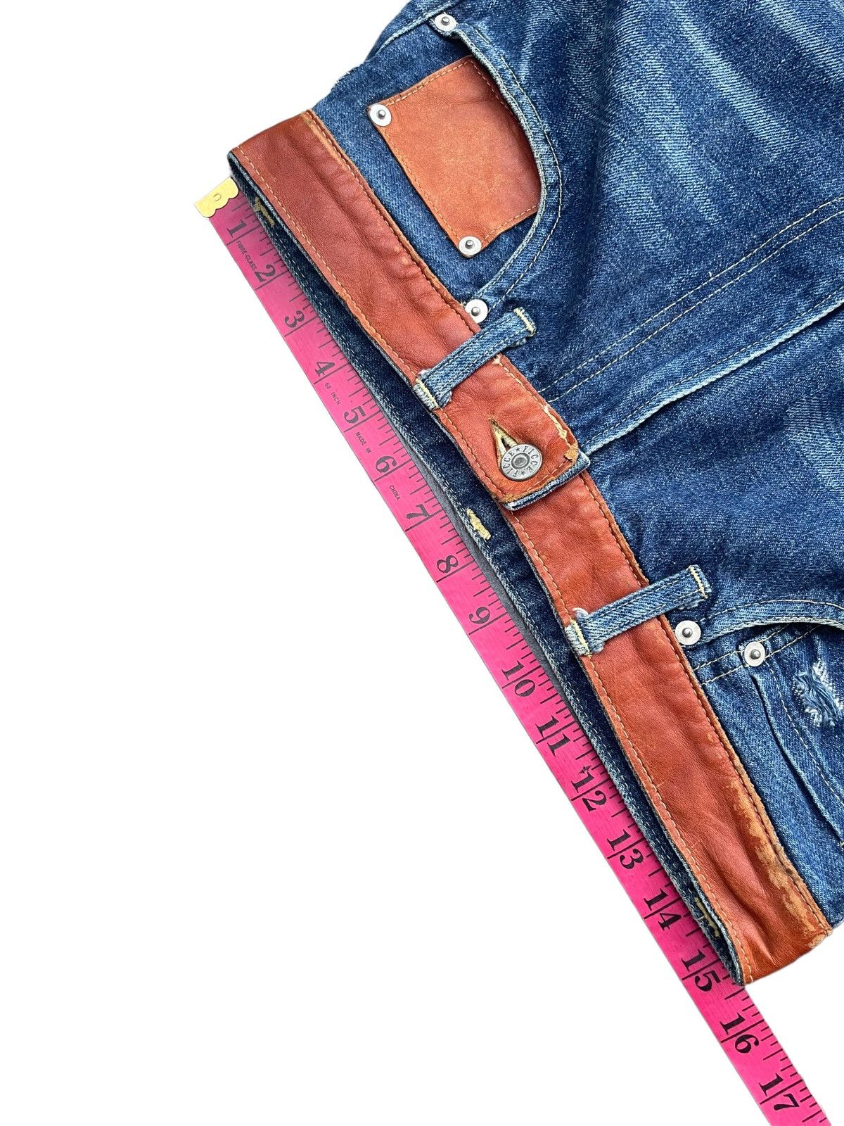 Japanese Brand Ficce Custom Distresed Selvedge Denim Size US 31 - 22 Thumbnail