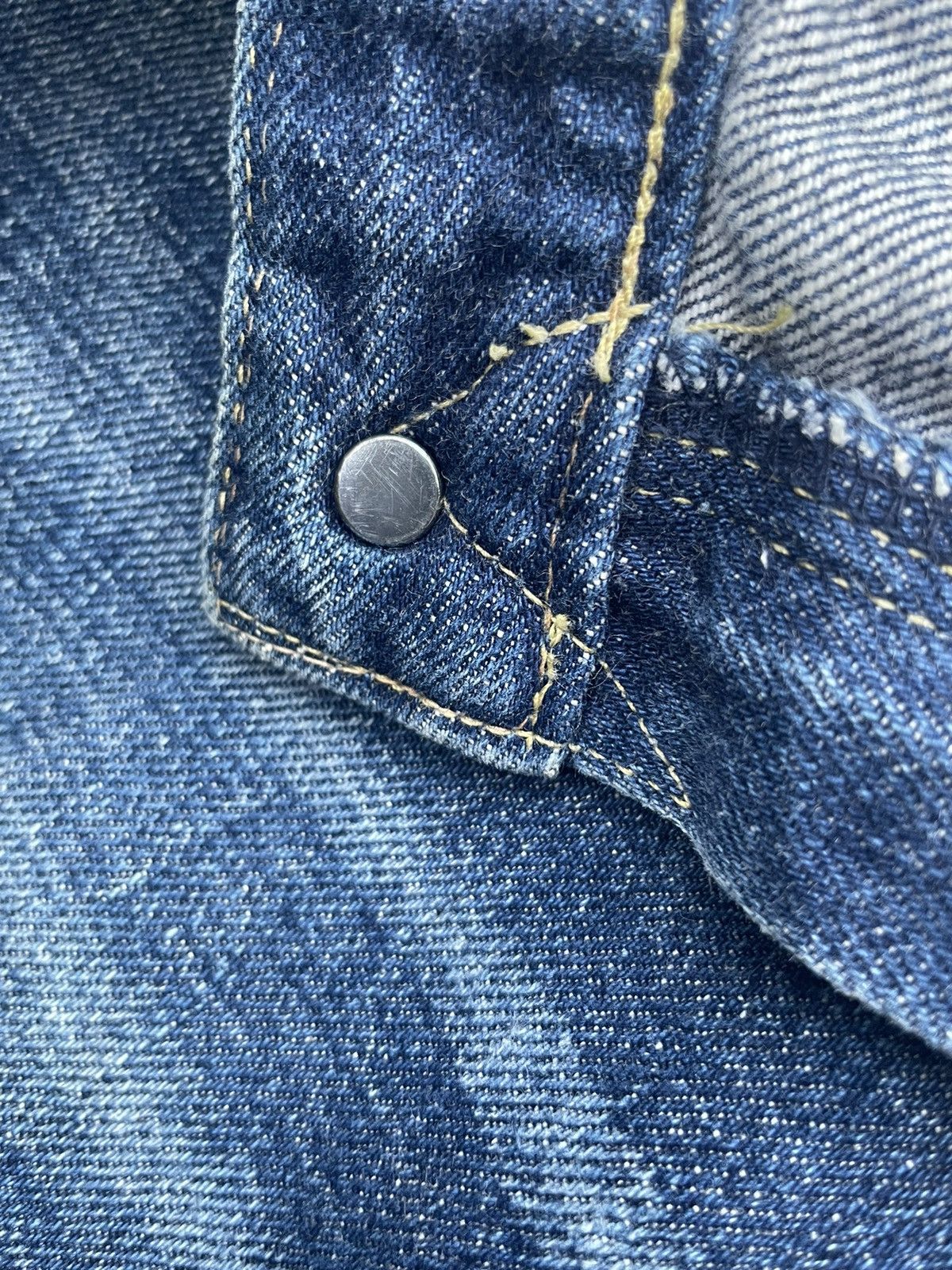 Japanese Brand Ficce Custom Distresed Selvedge Denim Size US 31 - 17 Thumbnail