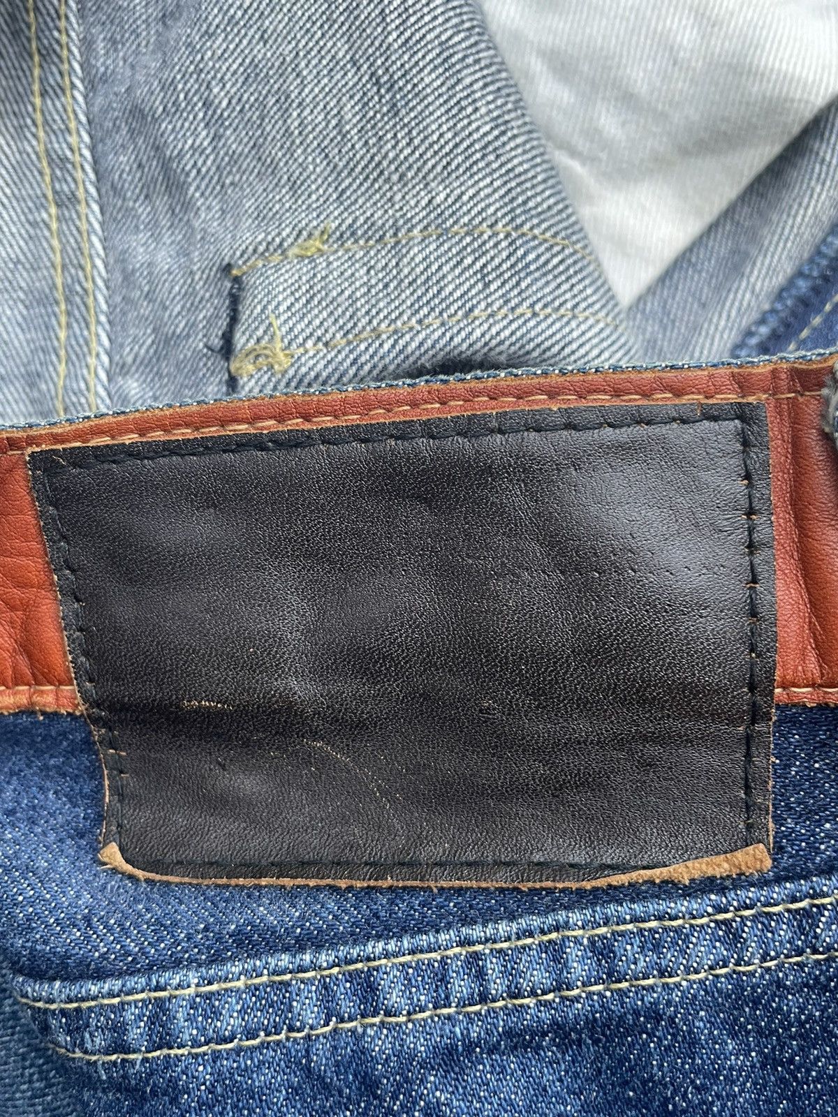 Japanese Brand Ficce Custom Distresed Selvedge Denim Size US 31 - 12 Thumbnail