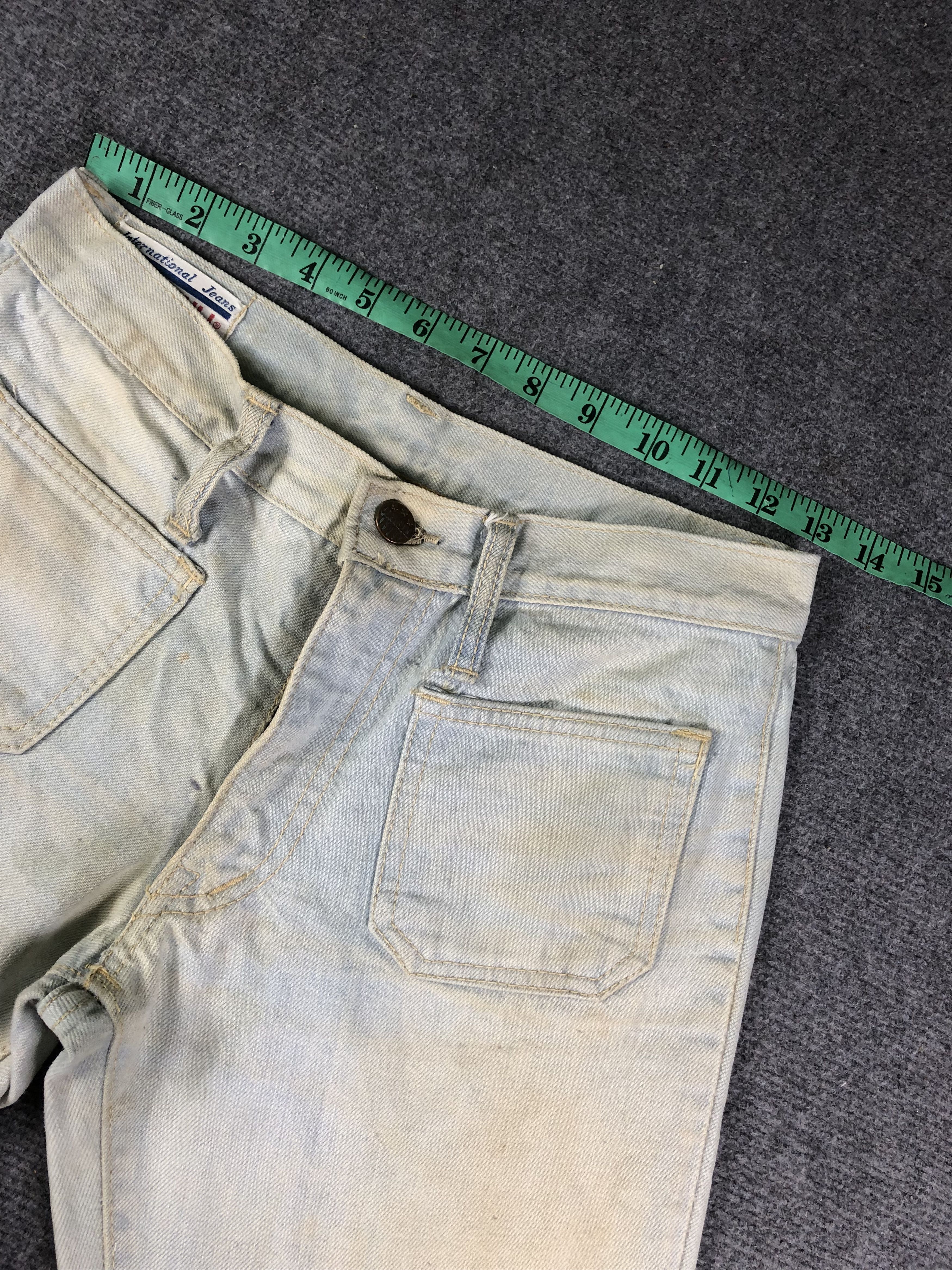 Johnbull Dirty Used Vintage John Bull Bell Bottom Bootcut Jeans Size US 28 / EU 44 - 6 Thumbnail