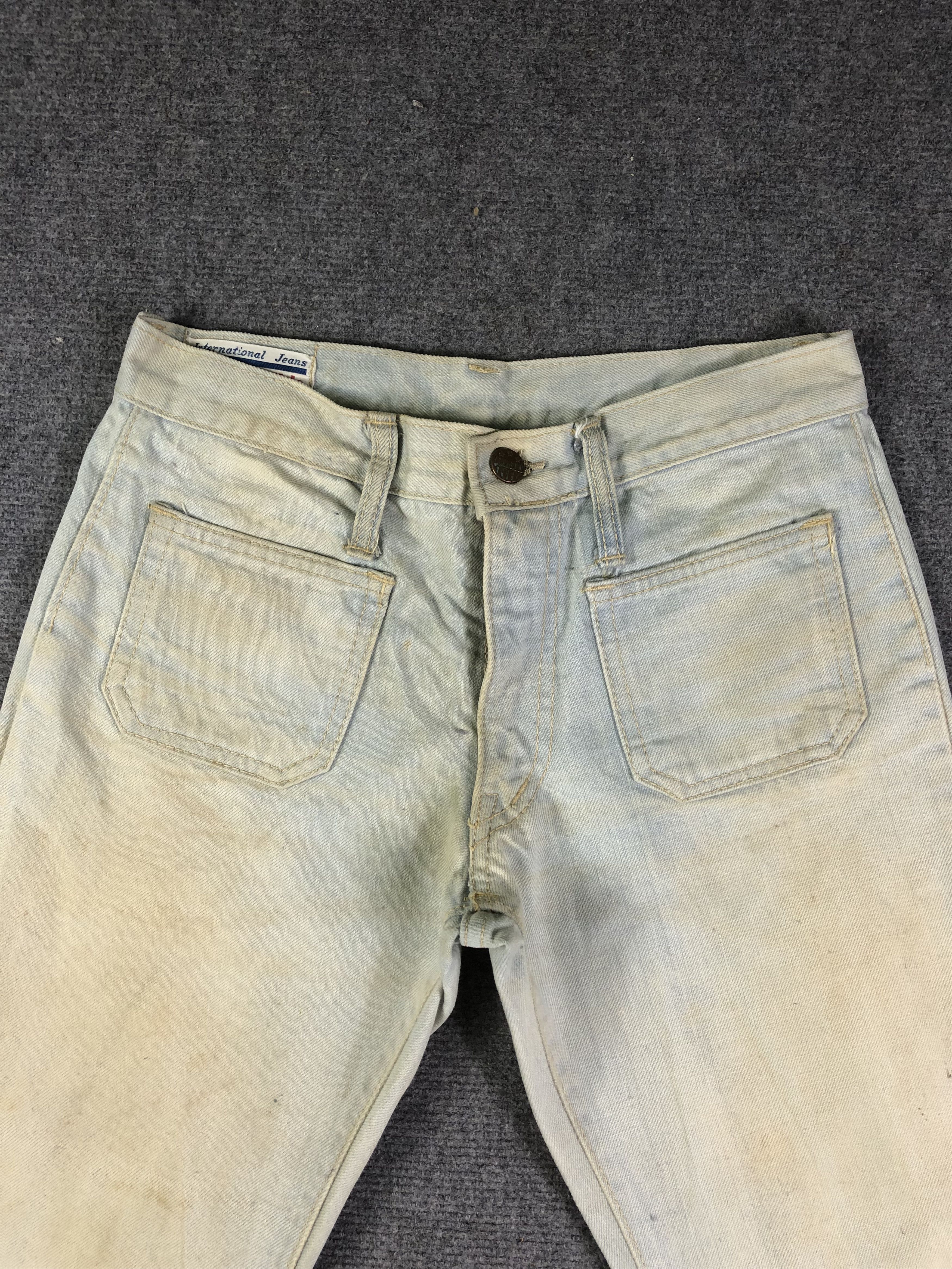 Johnbull Dirty Used Vintage John Bull Bell Bottom Bootcut Jeans Size US 28 / EU 44 - 2 Thumbnail