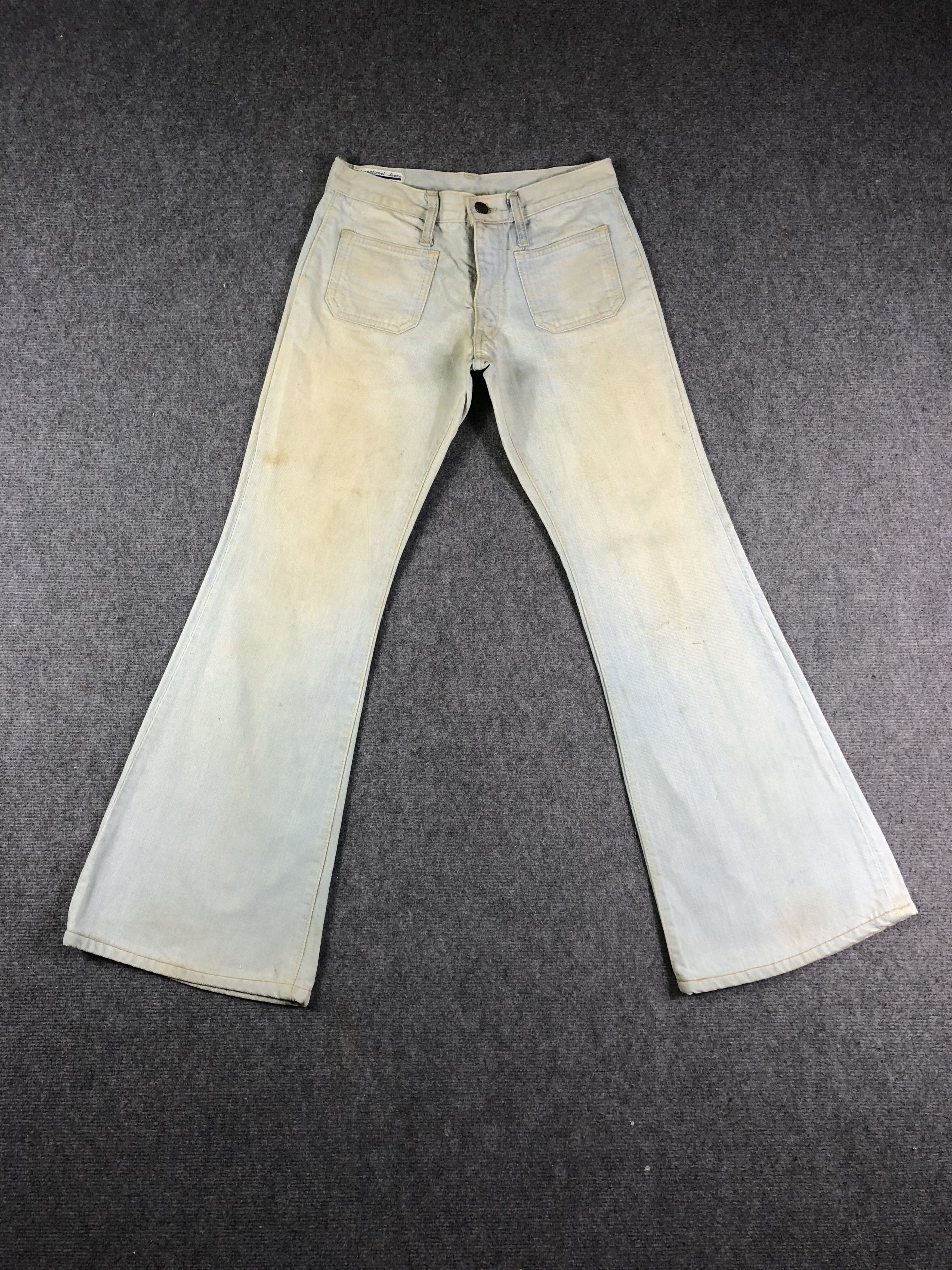 Johnbull Dirty Used Vintage John Bull Bell Bottom Bootcut Jeans Size US 28 / EU 44 - 1 Thumbnail