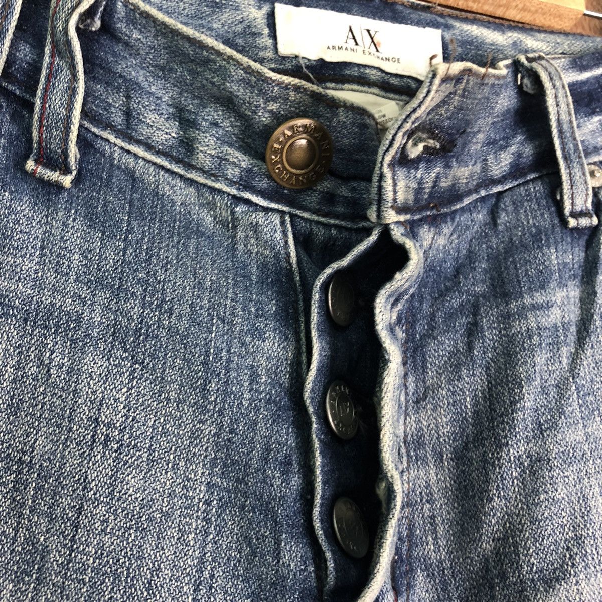 Armani Exchange DL Armani Exchange Distressed Blue Denim Pants #c277 Size US 34 / EU 50 - 8 Thumbnail