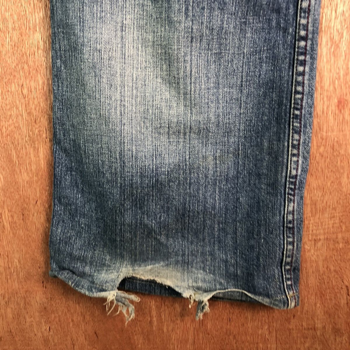 Armani Exchange DL Armani Exchange Distressed Blue Denim Pants #c277 Size US 34 / EU 50 - 12 Thumbnail