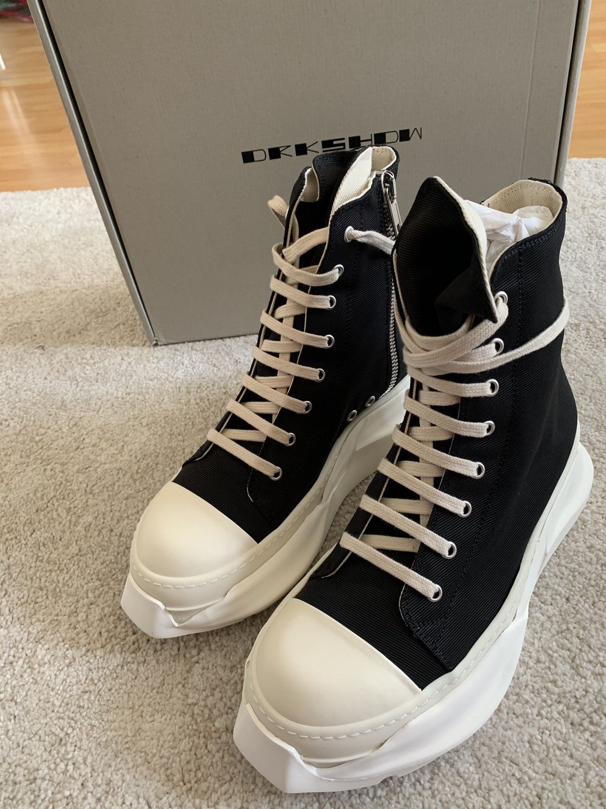 Rick Owens Rick Owens DRKSHDW FW21 Abstract Ramones Size US 8 / EU 41 - 8 Thumbnail