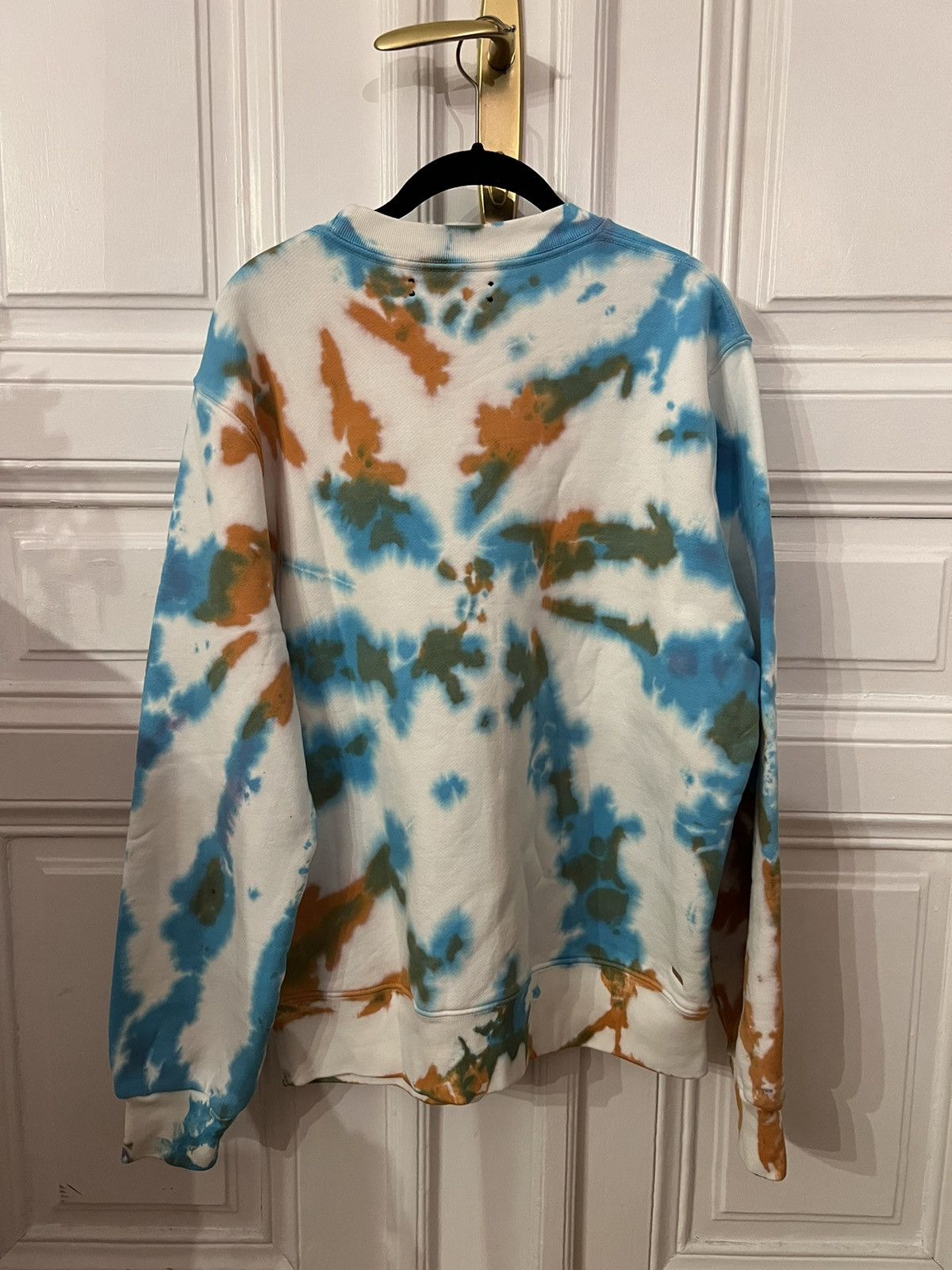 Amiri Multicolor Tie Dye Oversized Cotton Sweatshirt Size US S / EU 44-46 / 1 - 4 Thumbnail