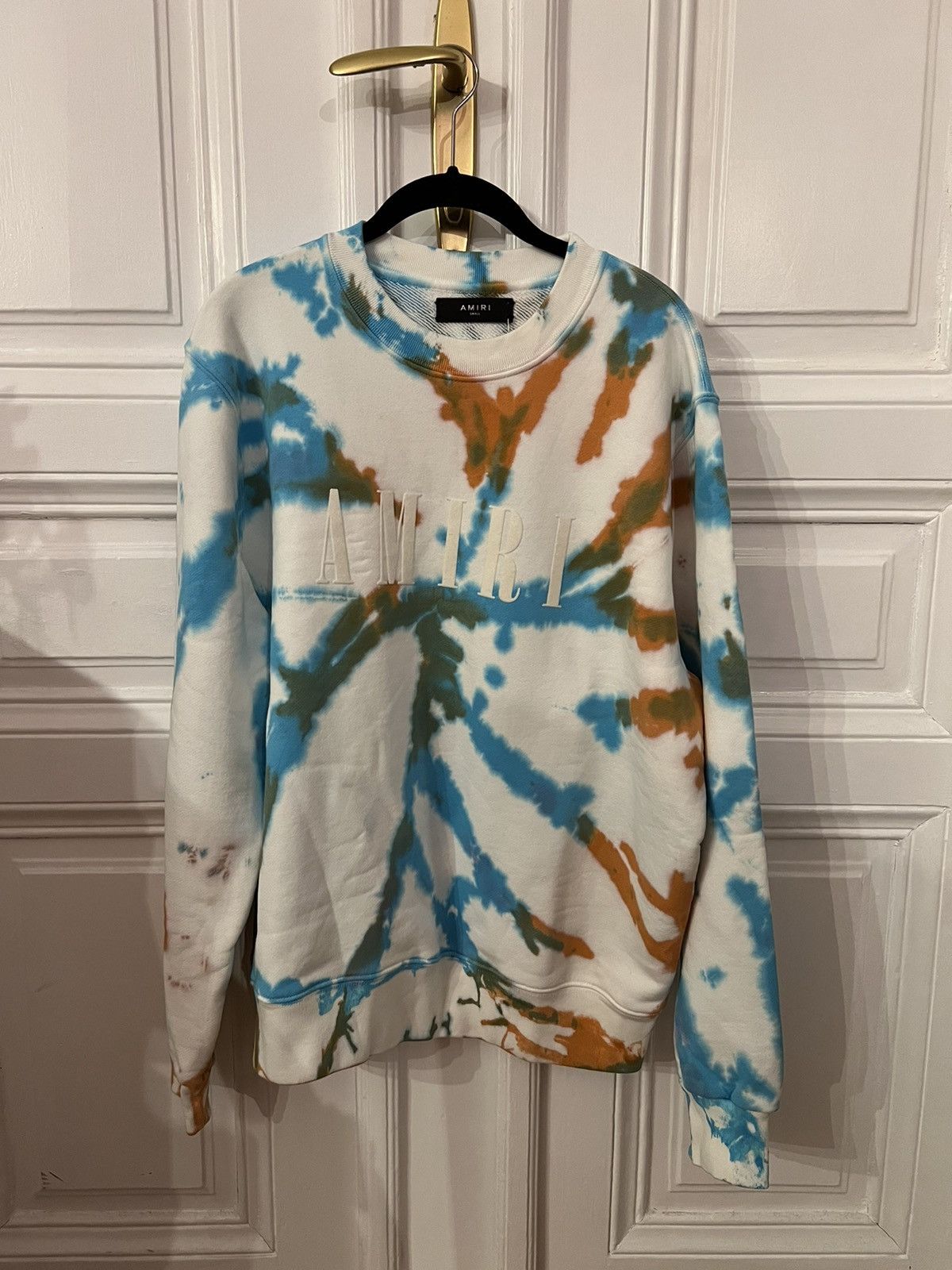 Amiri Multicolor Tie Dye Oversized Cotton Sweatshirt Size US S / EU 44-46 / 1 - 1 Thumbnail