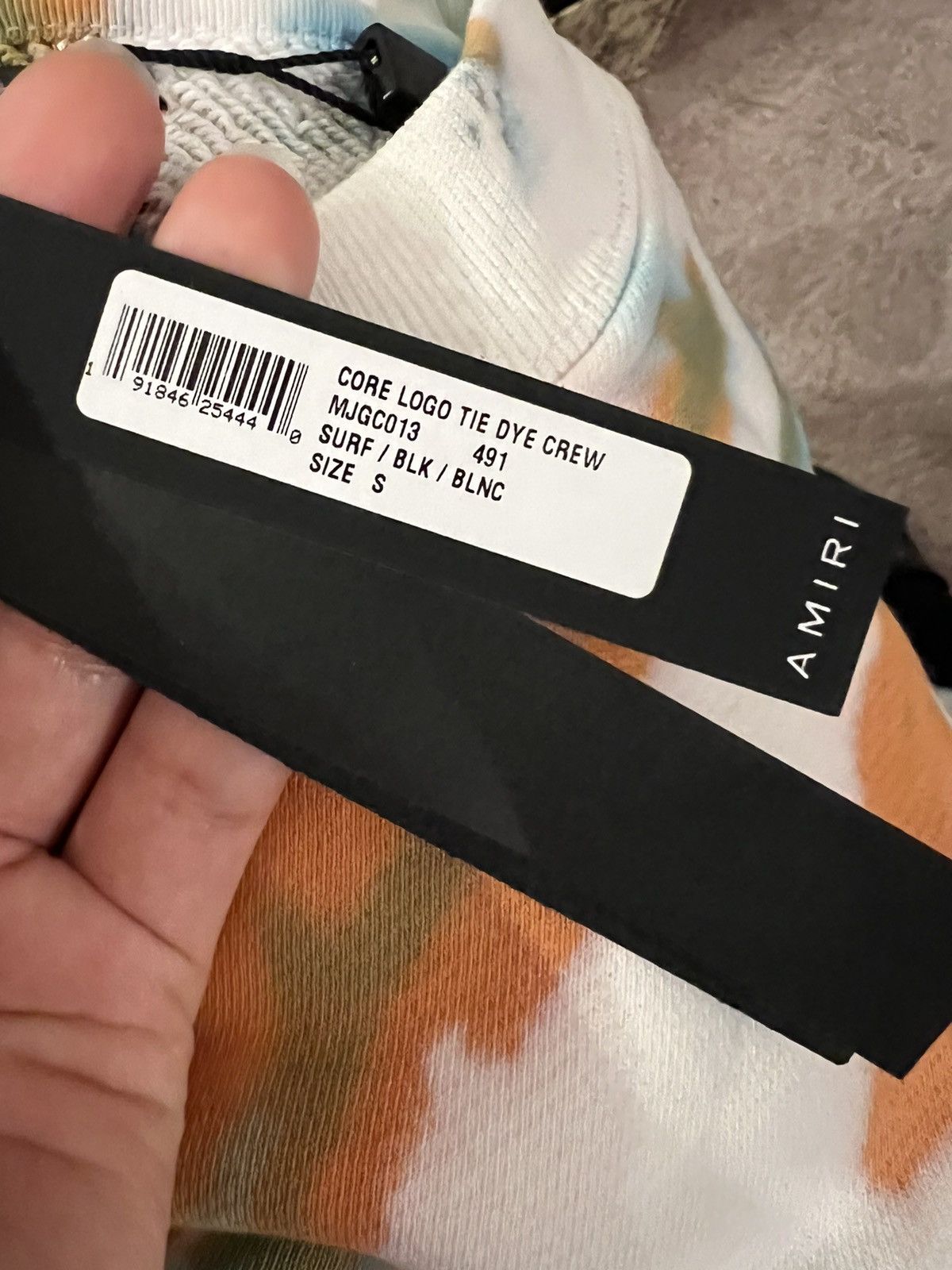 Amiri Multicolor Tie Dye Oversized Cotton Sweatshirt Size US S / EU 44-46 / 1 - 6 Thumbnail