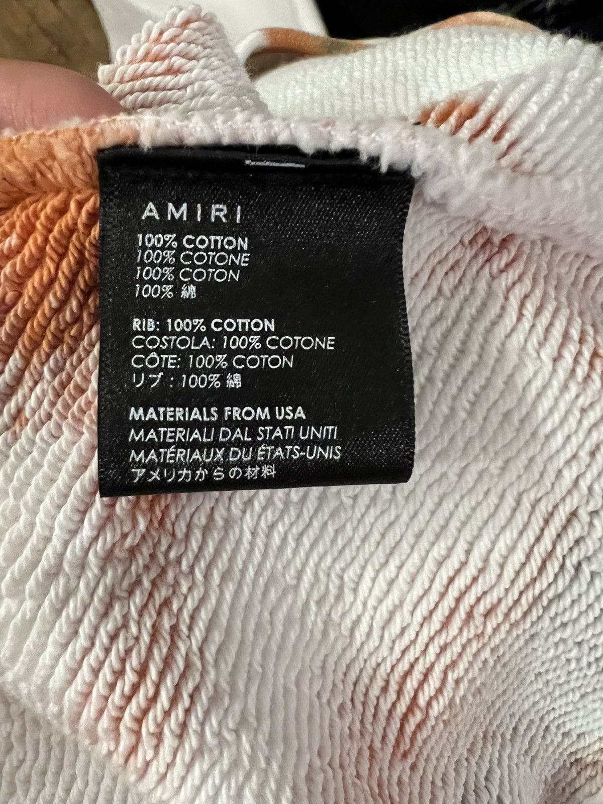 Amiri Multicolor Tie Dye Oversized Cotton Sweatshirt Size US S / EU 44-46 / 1 - 7 Thumbnail