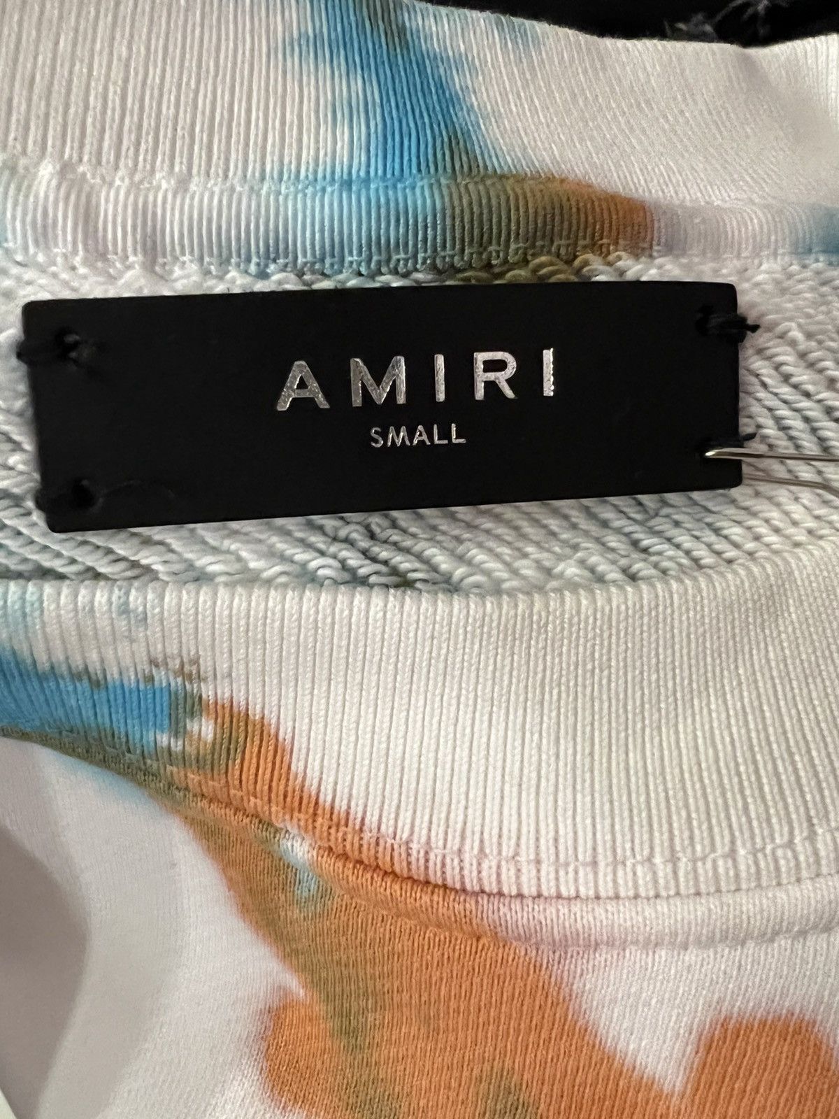 Amiri Multicolor Tie Dye Oversized Cotton Sweatshirt Size US S / EU 44-46 / 1 - 5 Thumbnail