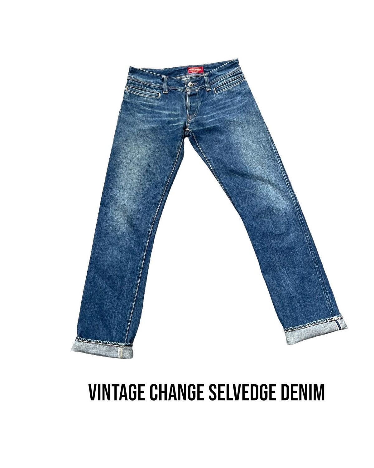 Japanese Brand Vintage Change Selvedge Denim Size 30" / US 8 / IT 44 - 1 Thumbnail