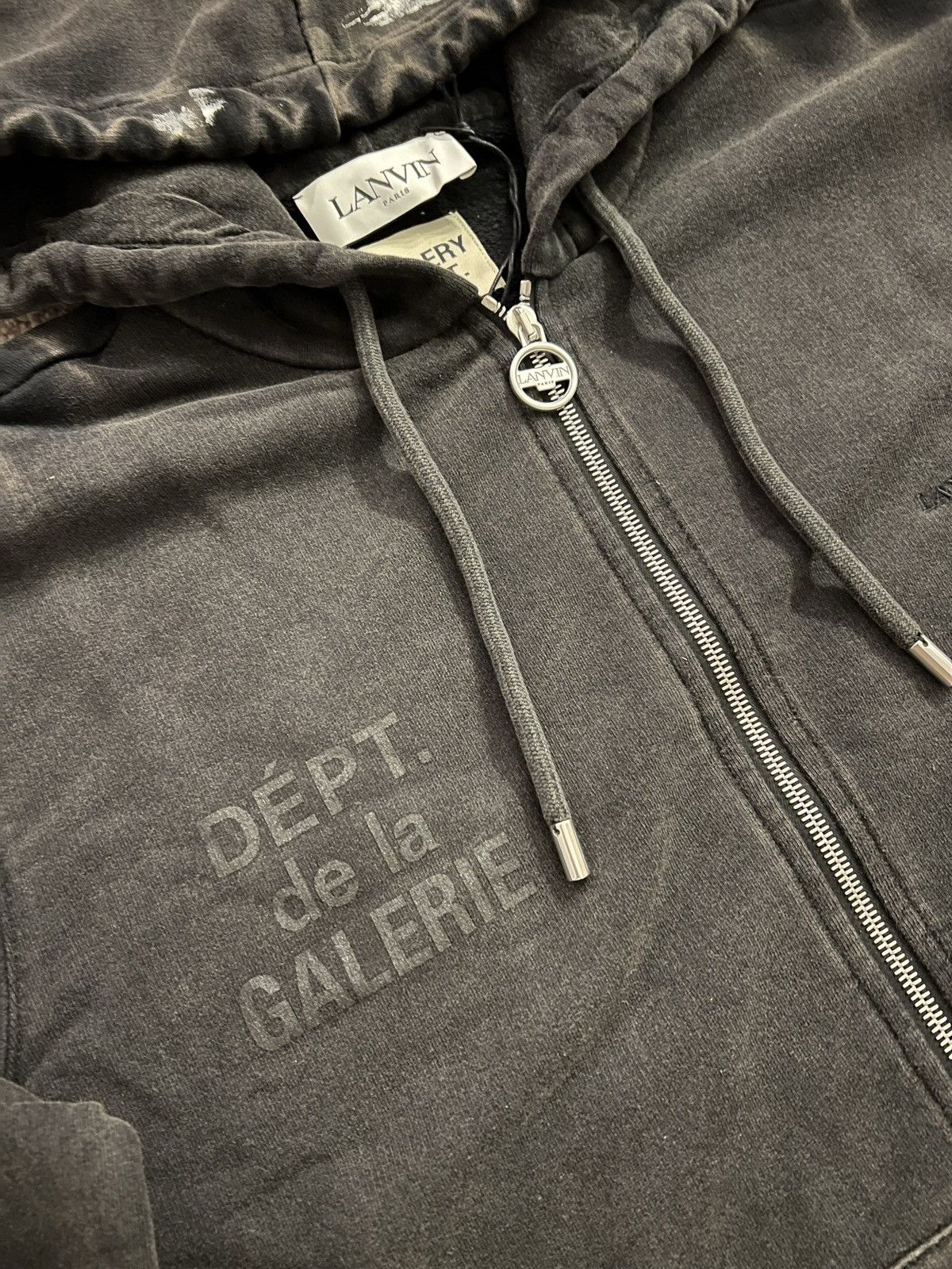 Gallery Dept. × Lanvin Lanvin x Gallery Dept Paint Splatter ZIP Hoodie Size US XS / EU 42 / 0 - 3 Thumbnail