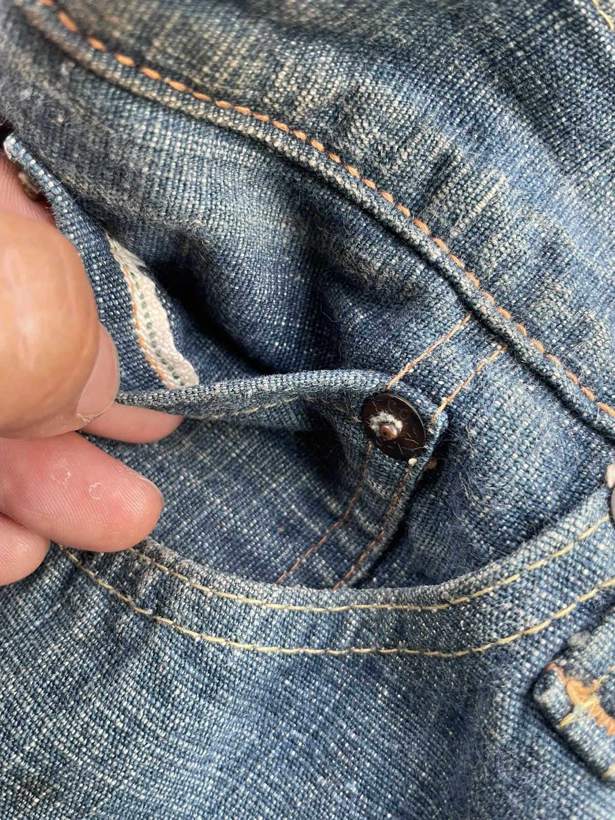 Japanese Brand Sugar Cane Okinawa Selvedge Denim Size US 29 - 24 Thumbnail