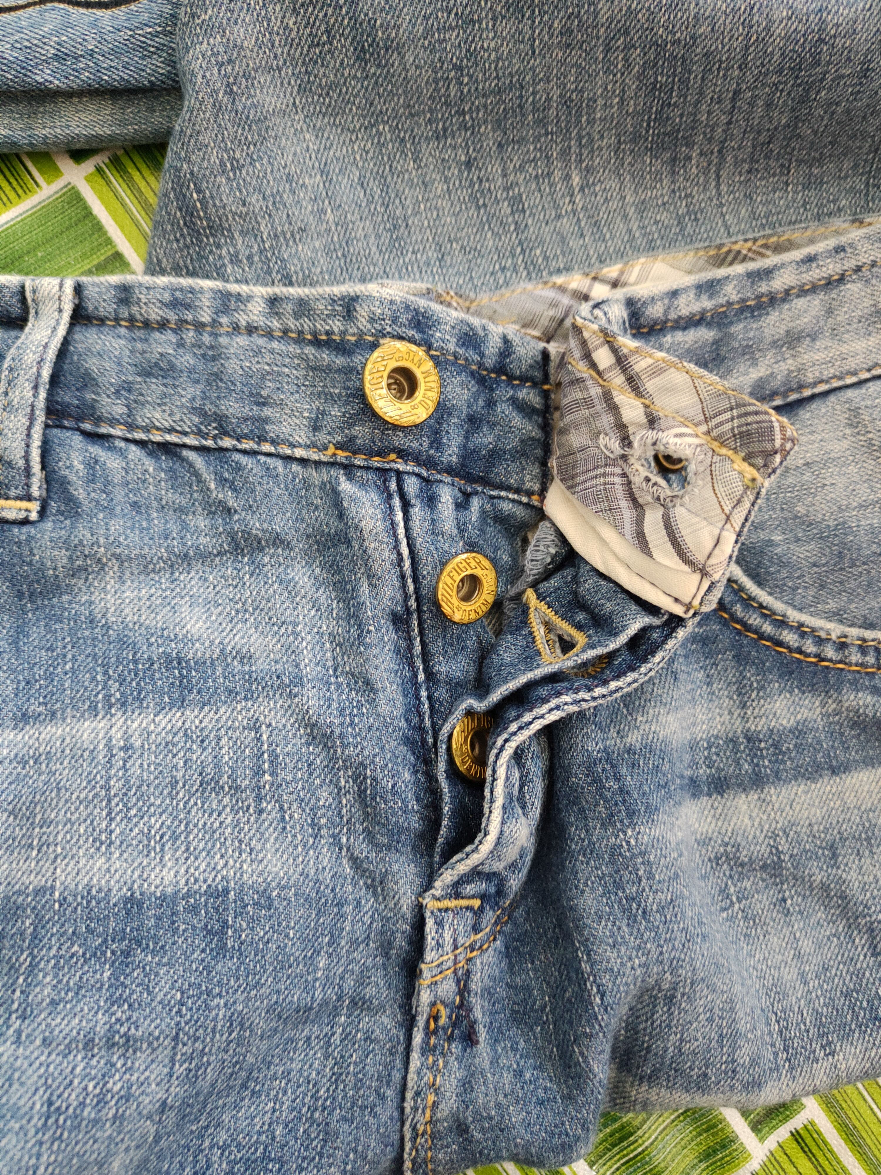 Japanese Brand DL Hilfiger Blue Ripped Distressed Soft Denim #5954 Size 28" / US 6 / IT 42 - 12 Thumbnail