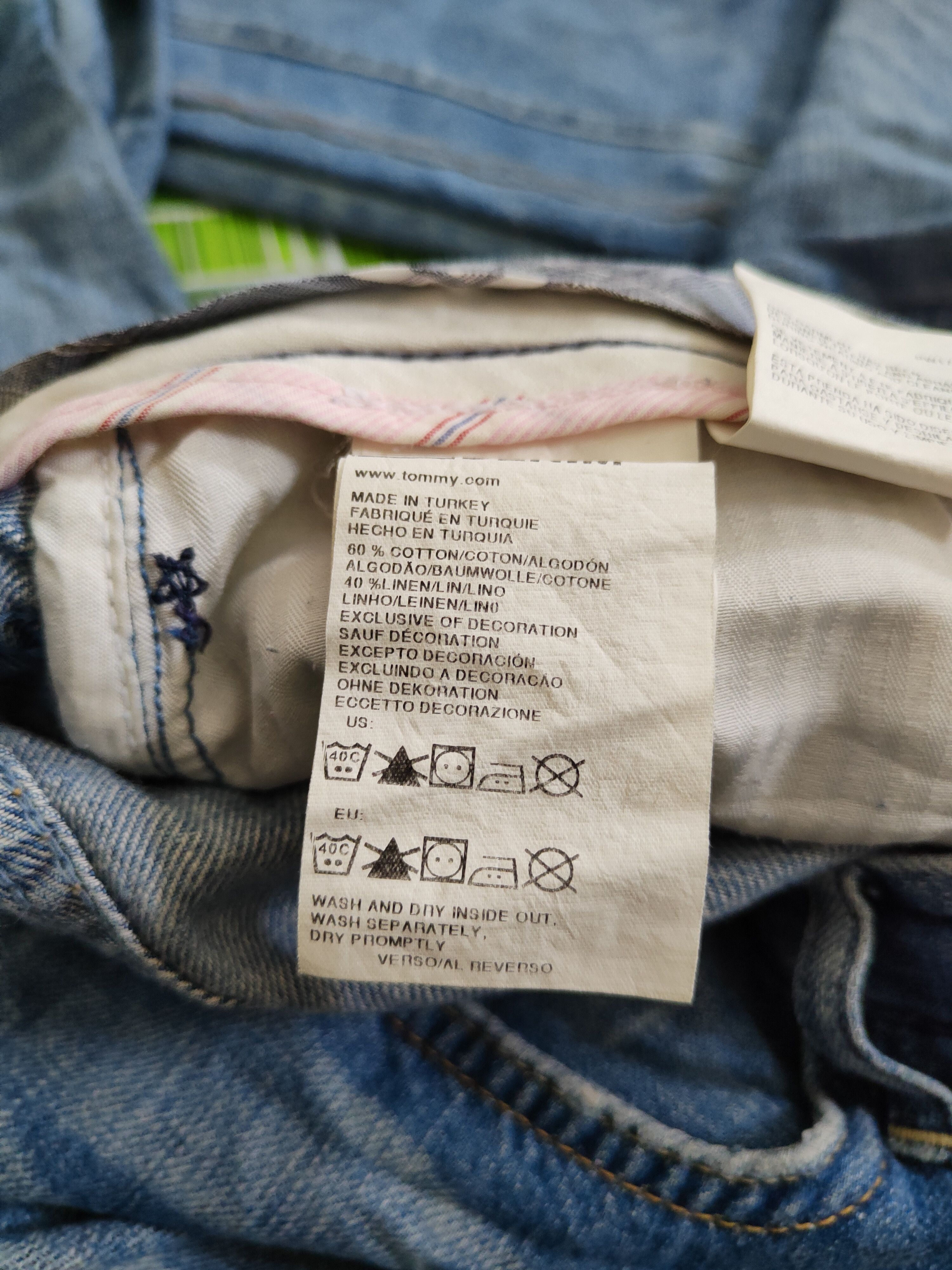 Japanese Brand DL Hilfiger Blue Ripped Distressed Soft Denim #5954 Size 28" / US 6 / IT 42 - 13 Thumbnail