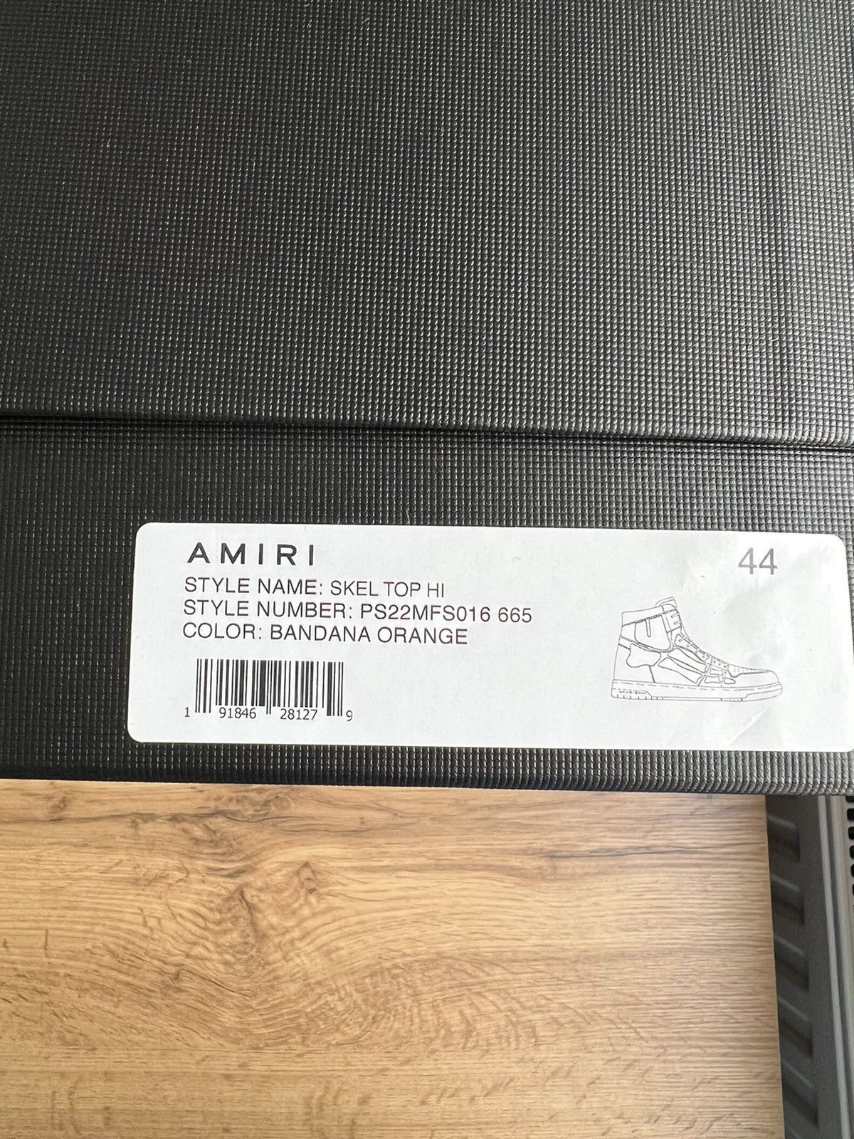 Amiri SKEL-TOP BANDANA-PRINT CANVAS AND LEATHER HIGH-TOP SNEAKERS Size US 11 / EU 44 - 9 Thumbnail