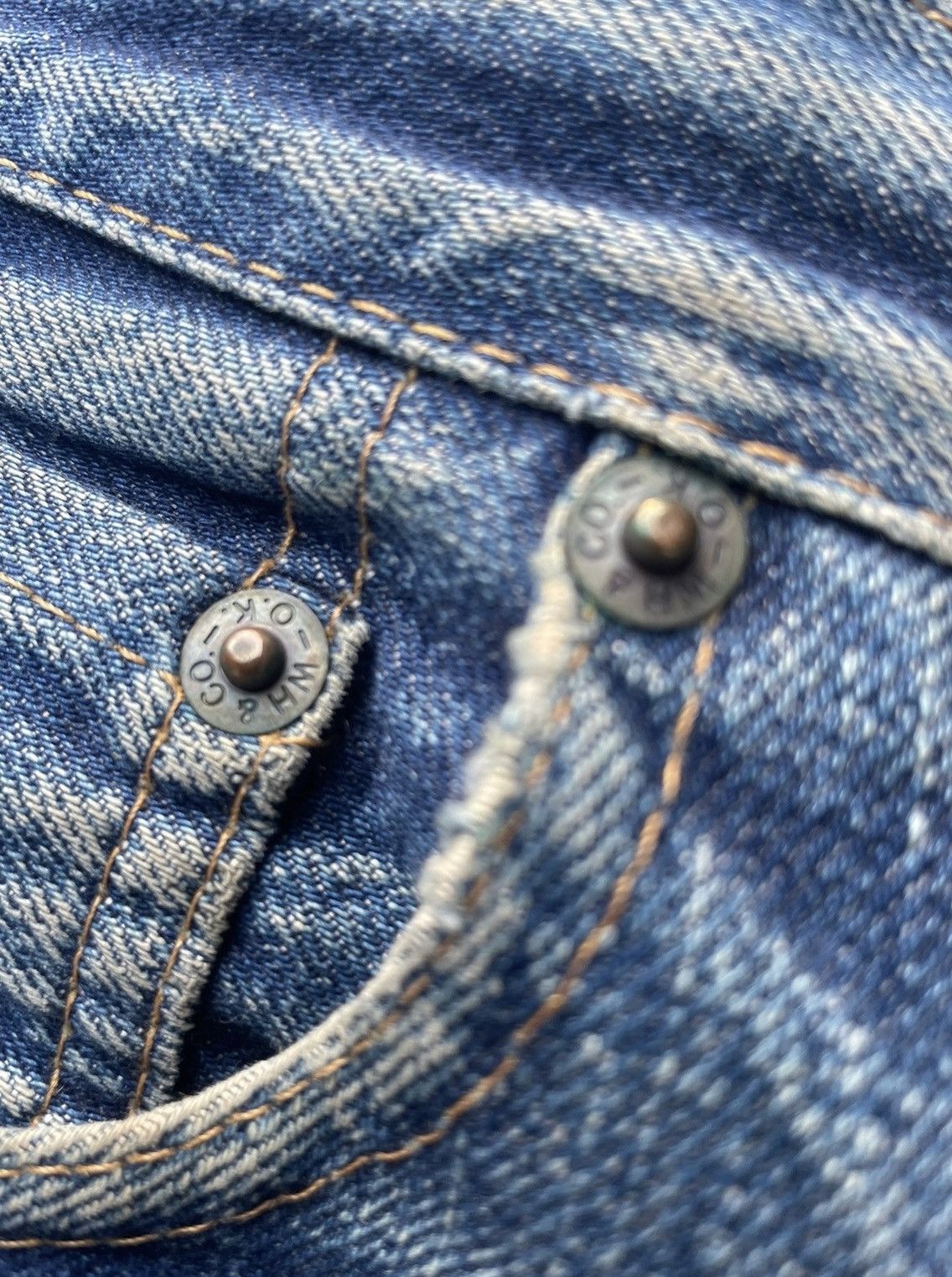 Vintage Vintage Warehouse Co Selvedge Denim Size US 31 - 16 Thumbnail