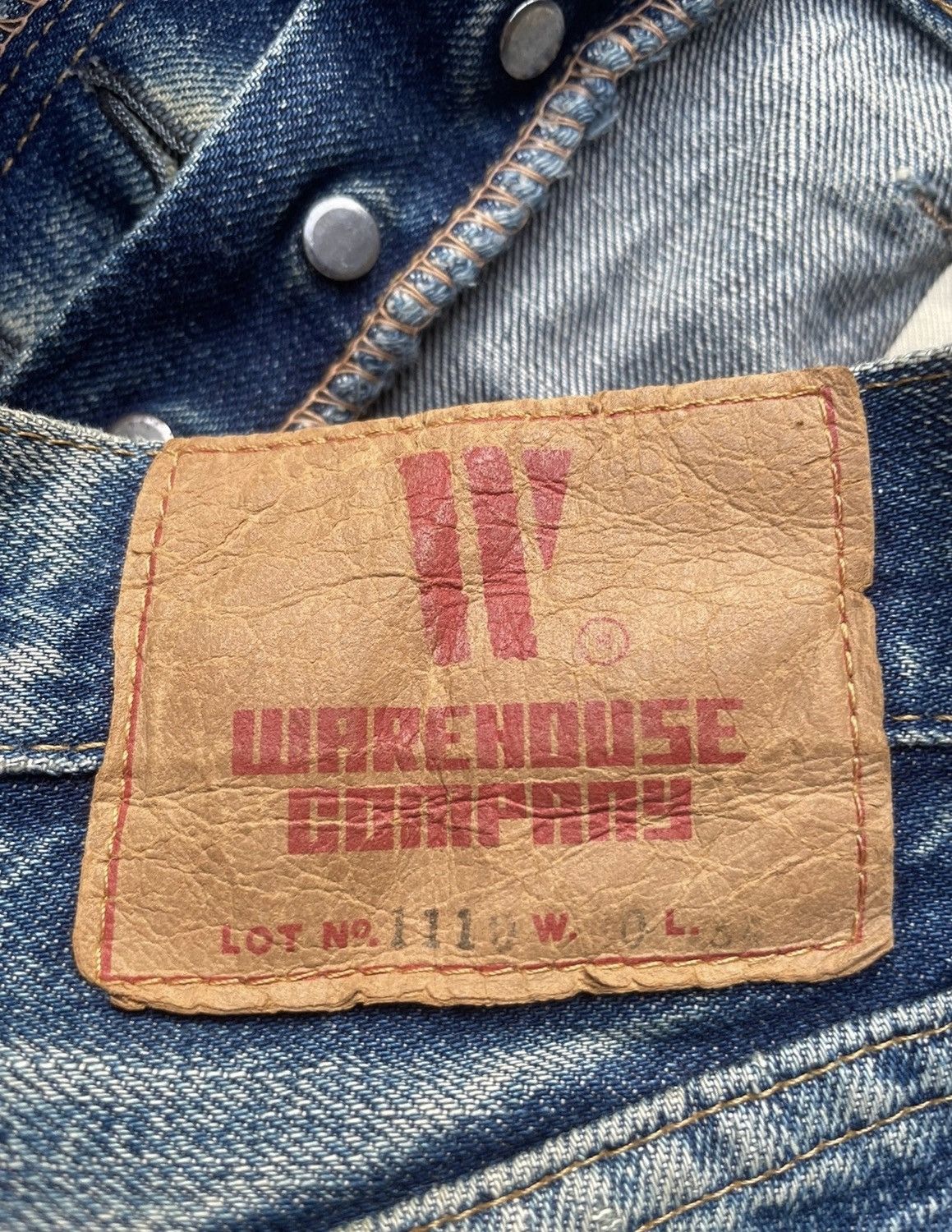 Vintage Vintage Warehouse Co Selvedge Denim Size US 31 - 12 Thumbnail